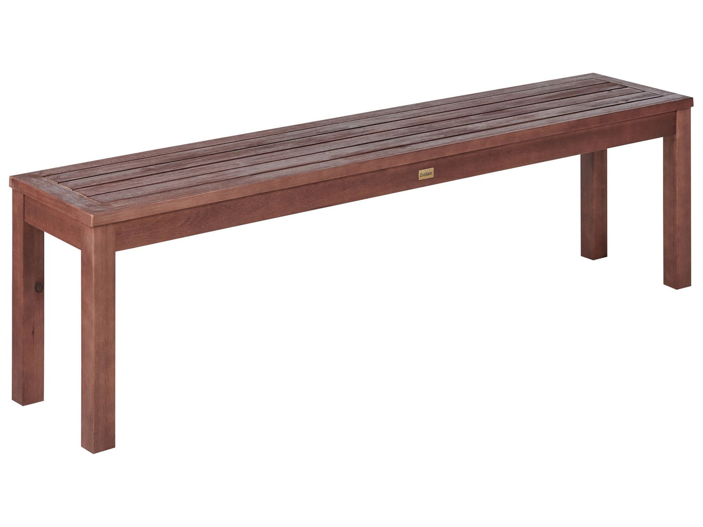 Garden Dining Set with Benches 6 Seater TUSCANIA Eucalyptus Wood Dark Brown