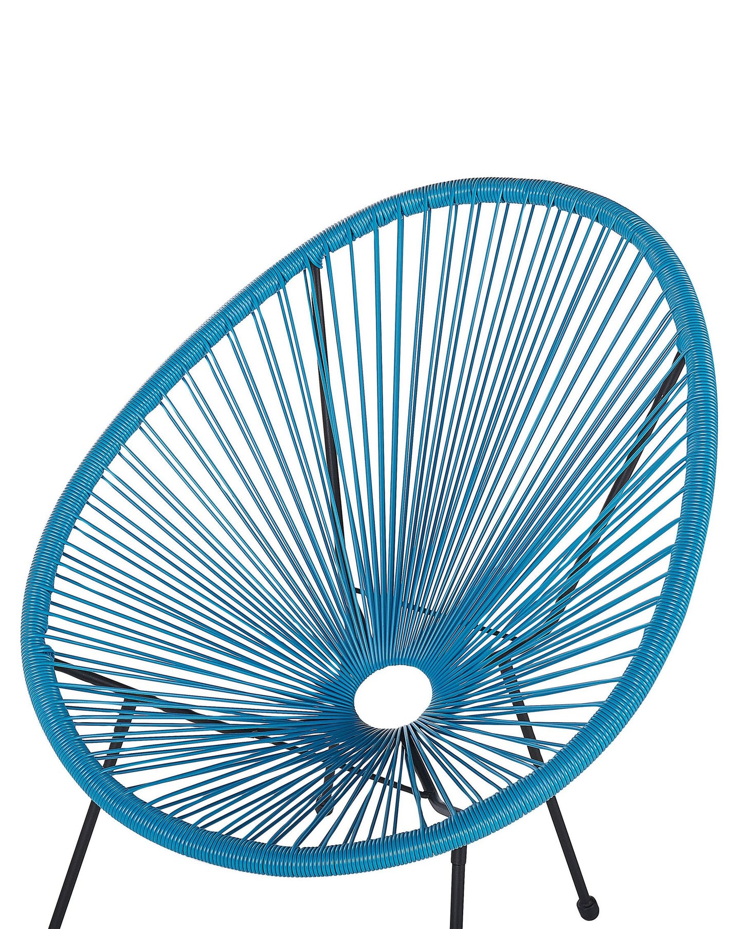 Set of 2 Garden Chairs ACAPULCO II PE Rattan Blue