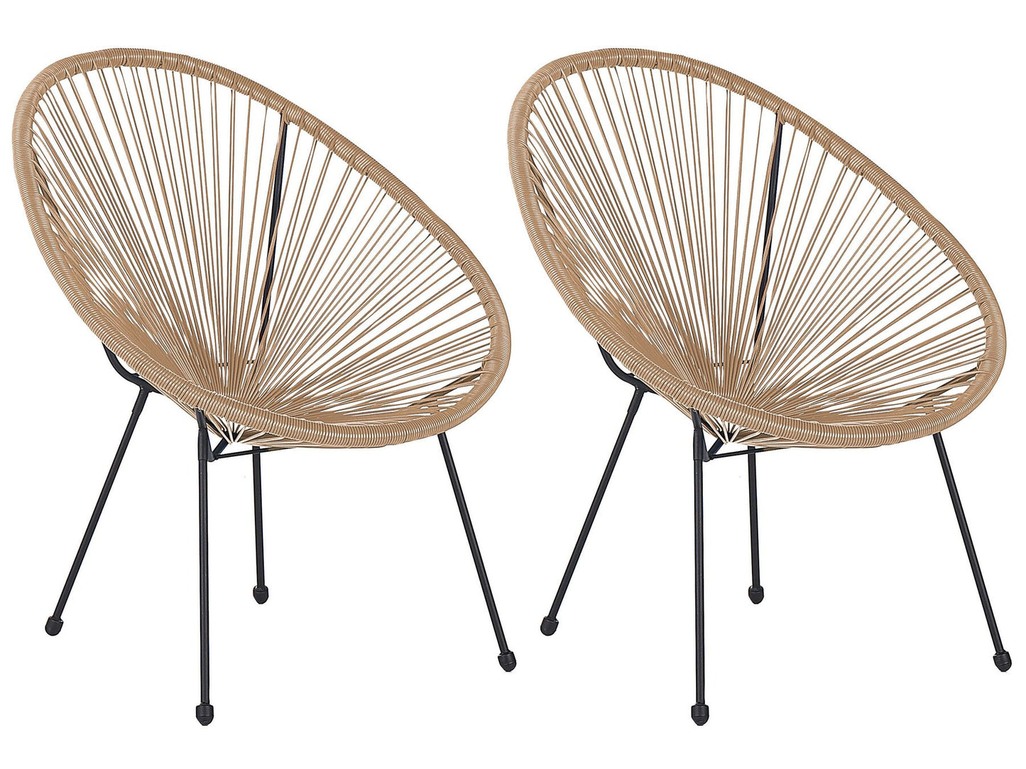 Bistro Set ACAPULCO II PE Rattan Natural