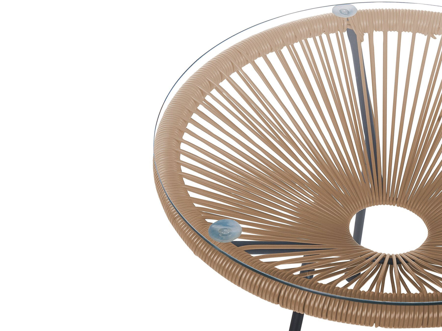 Bistro Set ACAPULCO II PE Rattan Natural
