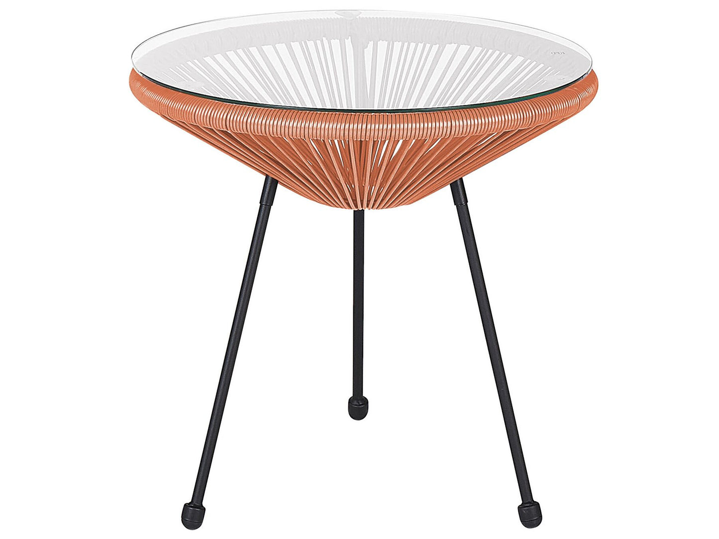 Bistro Set ACAPULCO II PE Rattan Orange