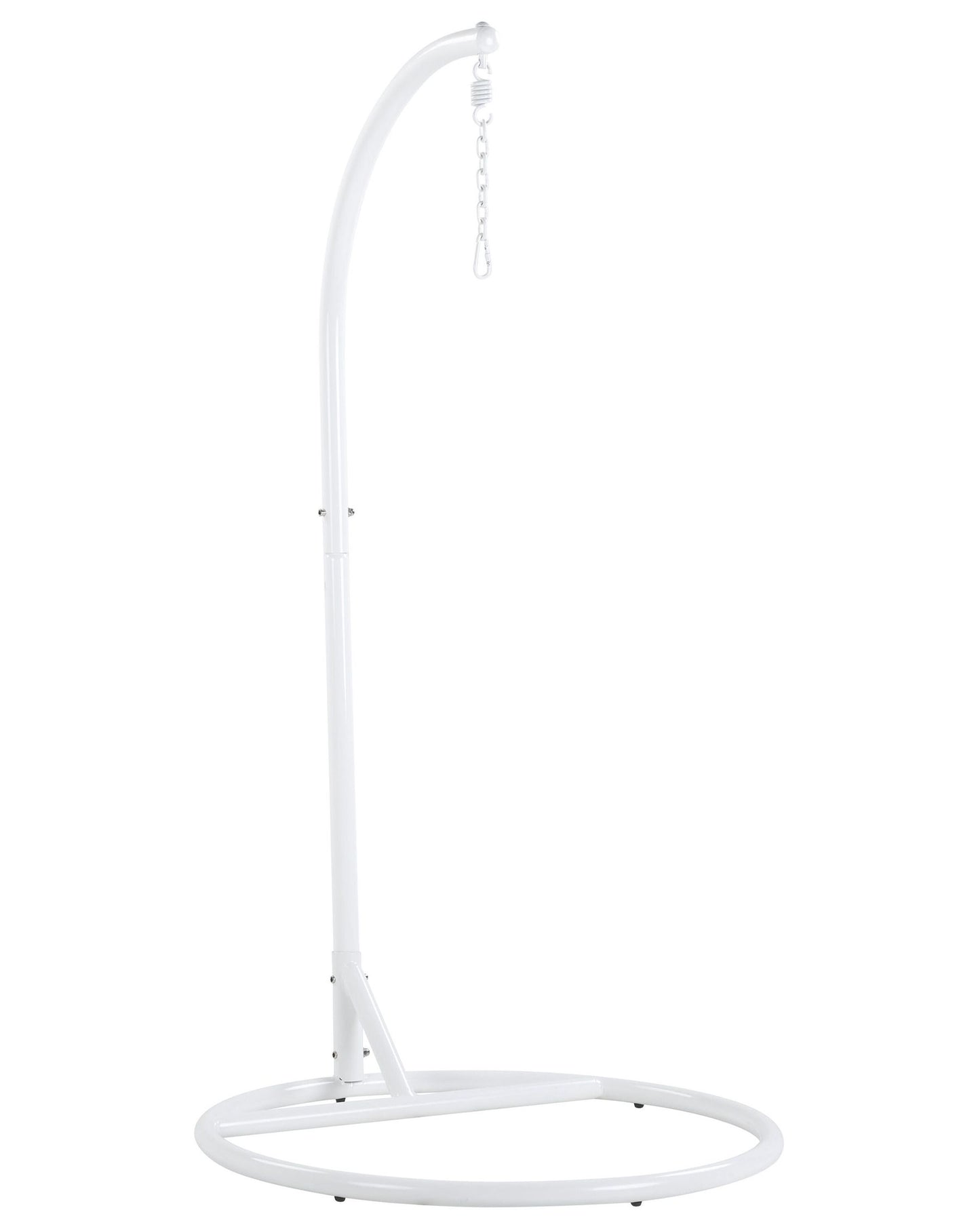 hanging chair with stand alba pe rattan white