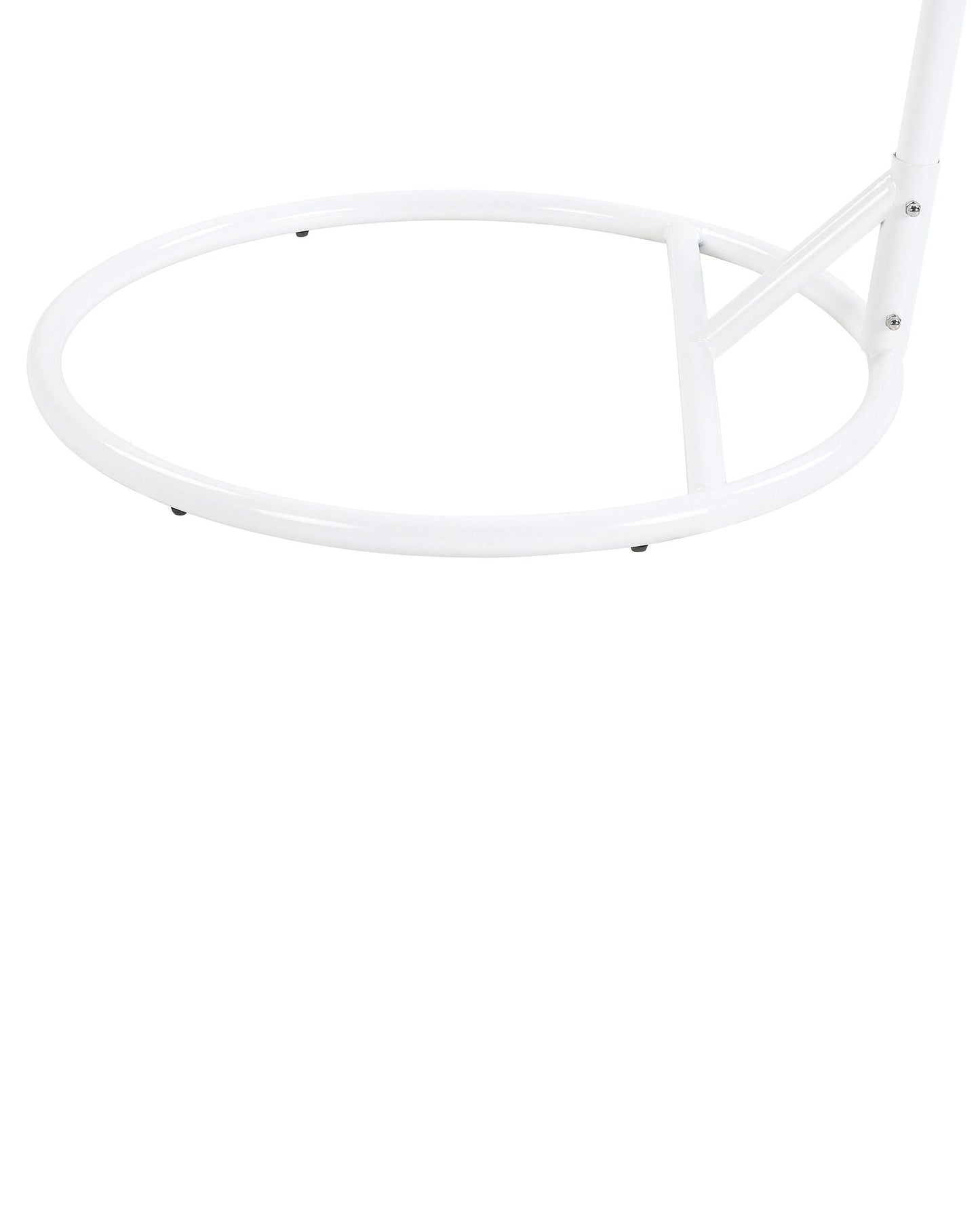 hanging chair with stand alba pe rattan white