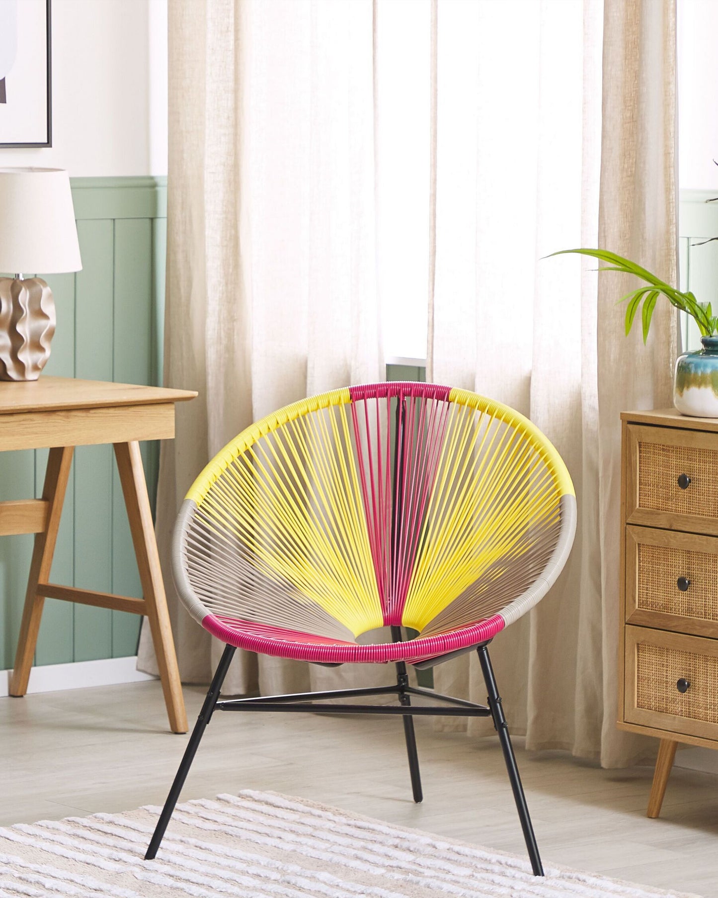 Garden Chair ACAPULCO PE Rattan Yellow