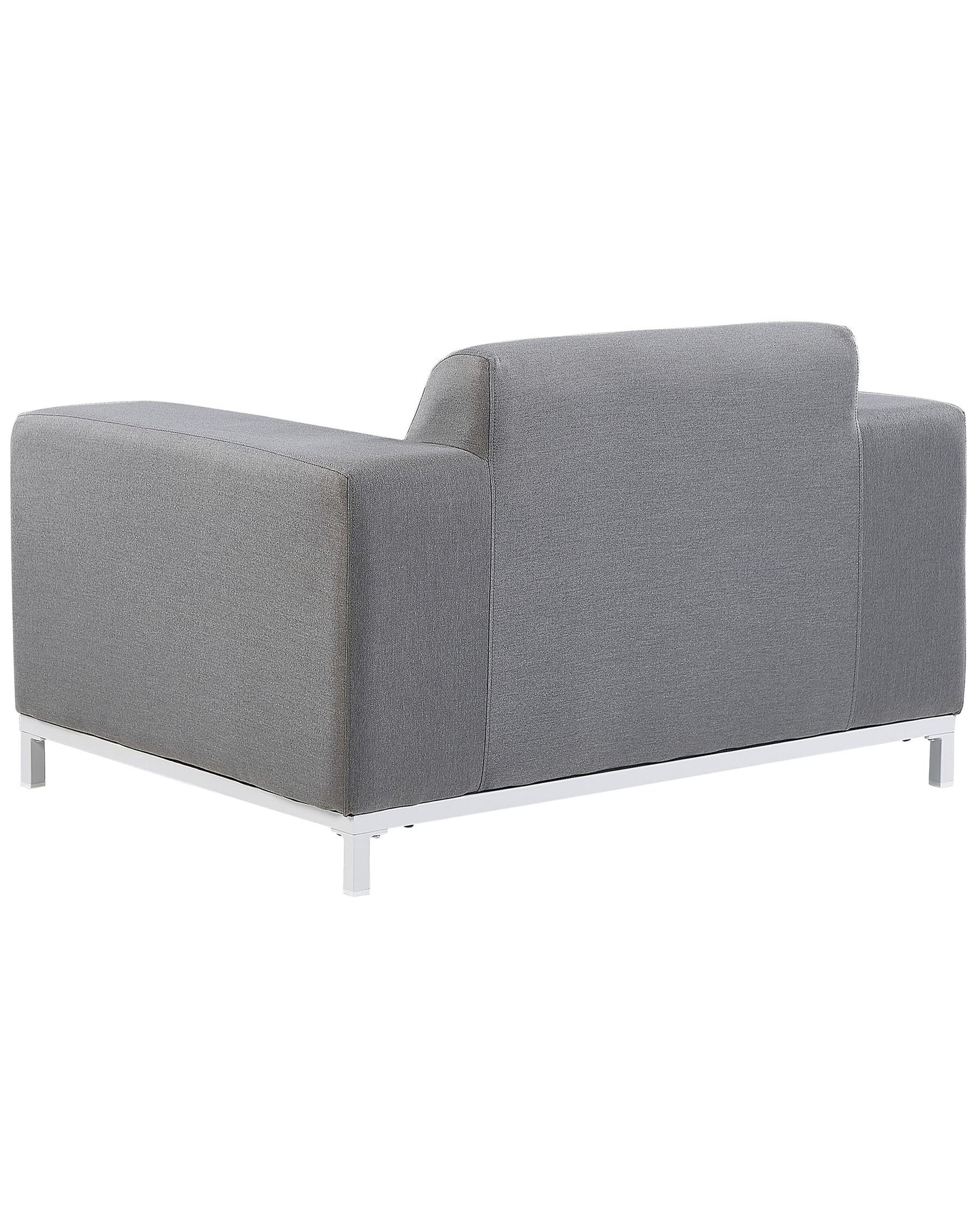 Set of 2 Garden Armchairs ROVIGO Fabric Grey