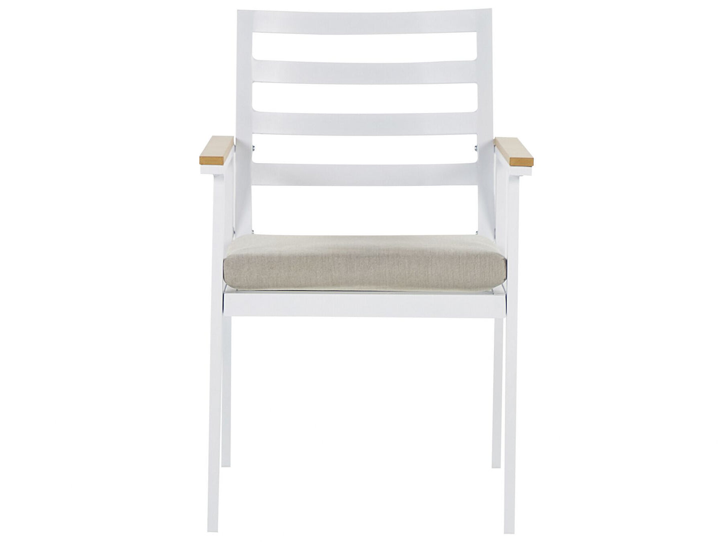 Garden Dining Set 4 Seater CAVOLI with Cushions Metal Beige