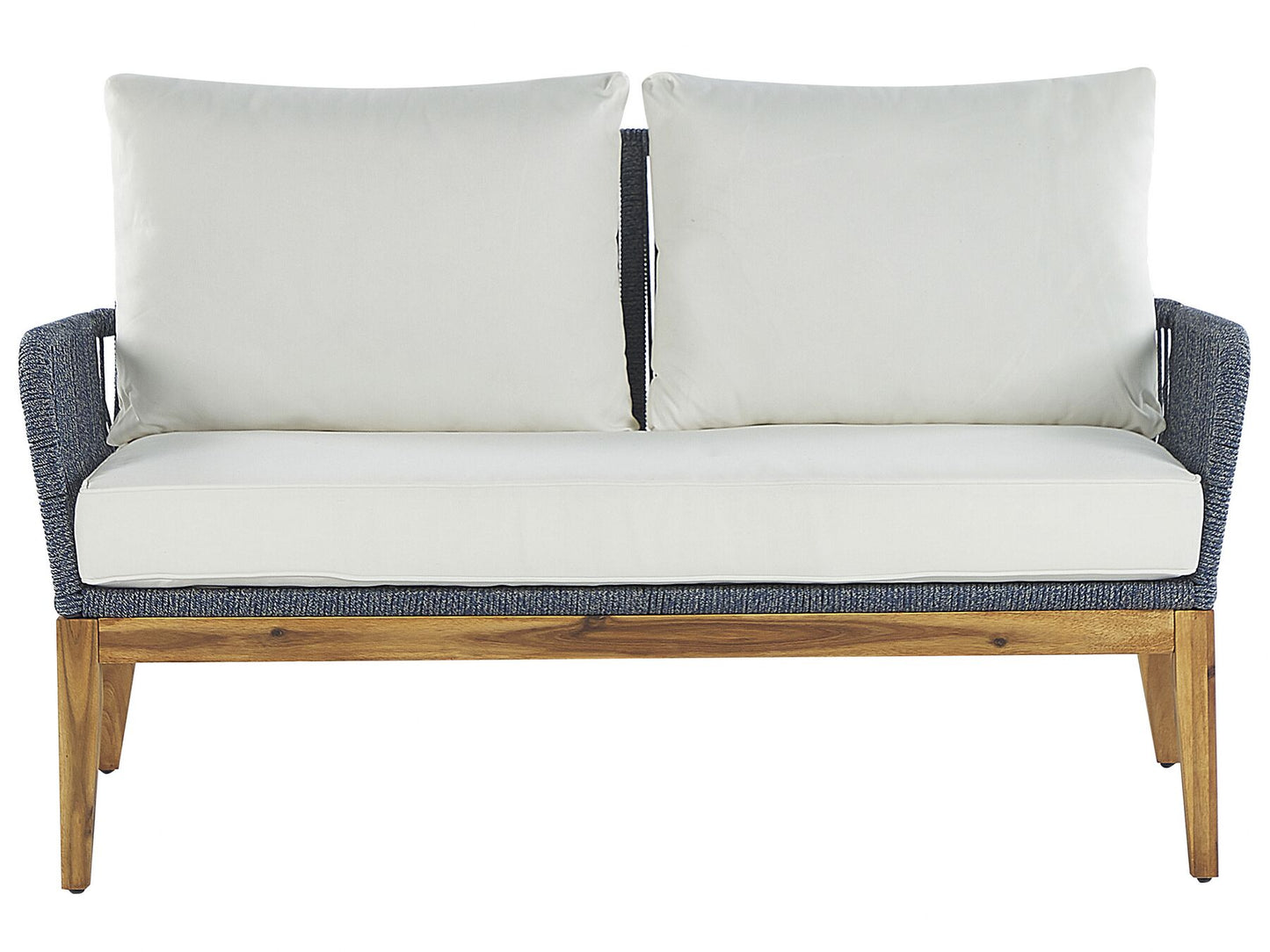 Garden Lounge Set with Table 4 Seater MERANO Acacia Wood Off-White