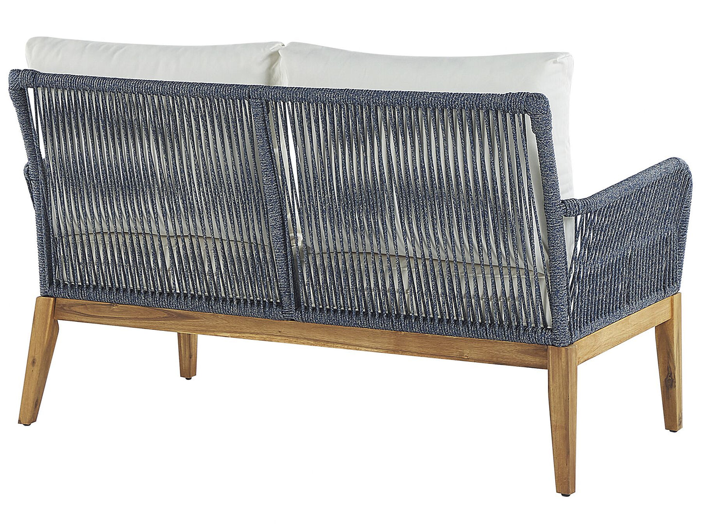 Garden Lounge Set with Table 4 Seater MERANO Acacia Wood Off-White