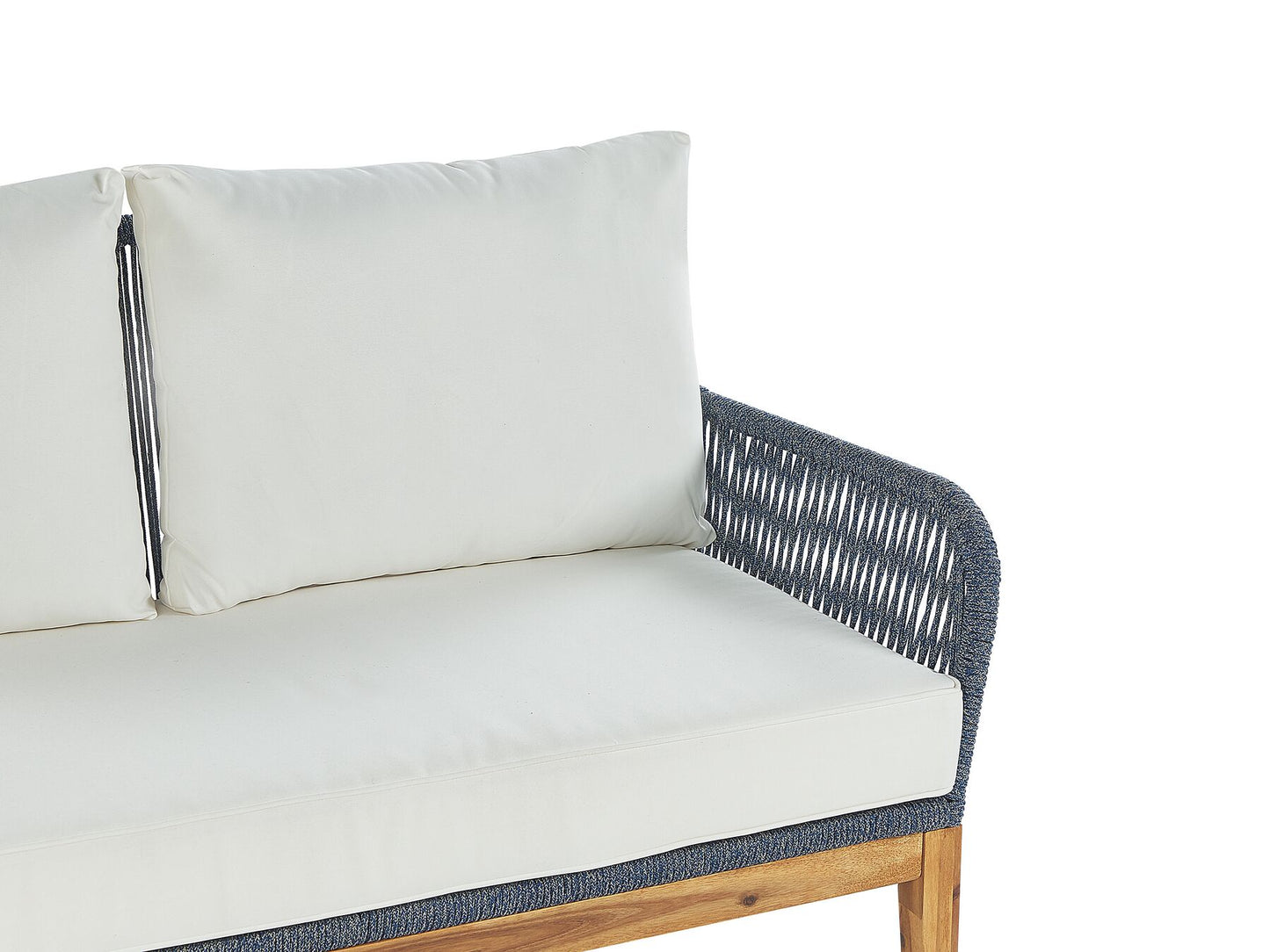 Garden Lounge Set with Table 4 Seater MERANO Acacia Wood Off-White