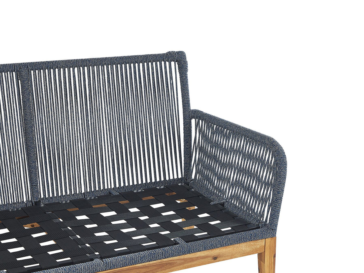 Garden Lounge Set with Table 4 Seater MERANO Acacia Wood Off-White