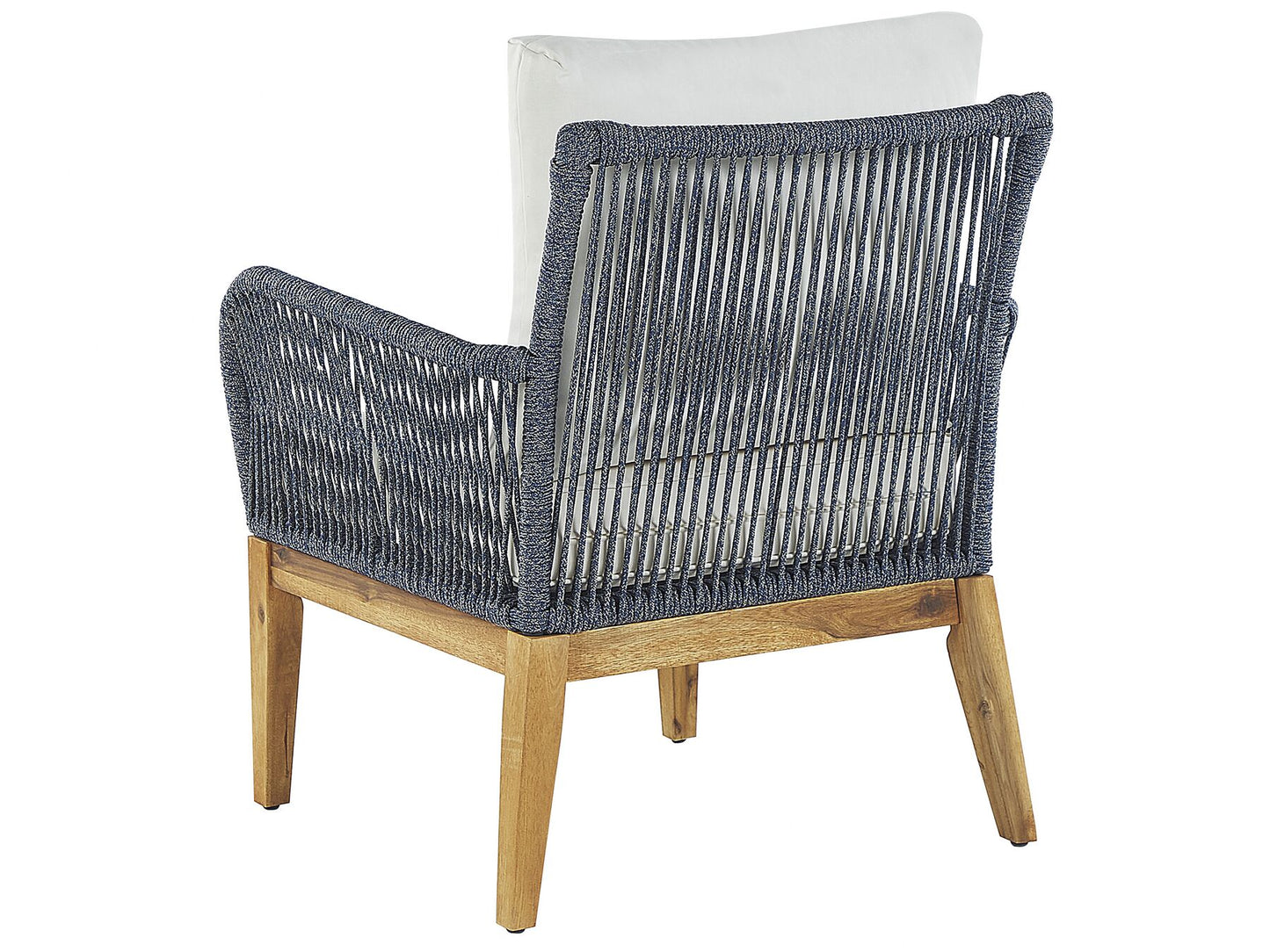 Garden Lounge Set with Table 4 Seater MERANO Acacia Wood Off-White