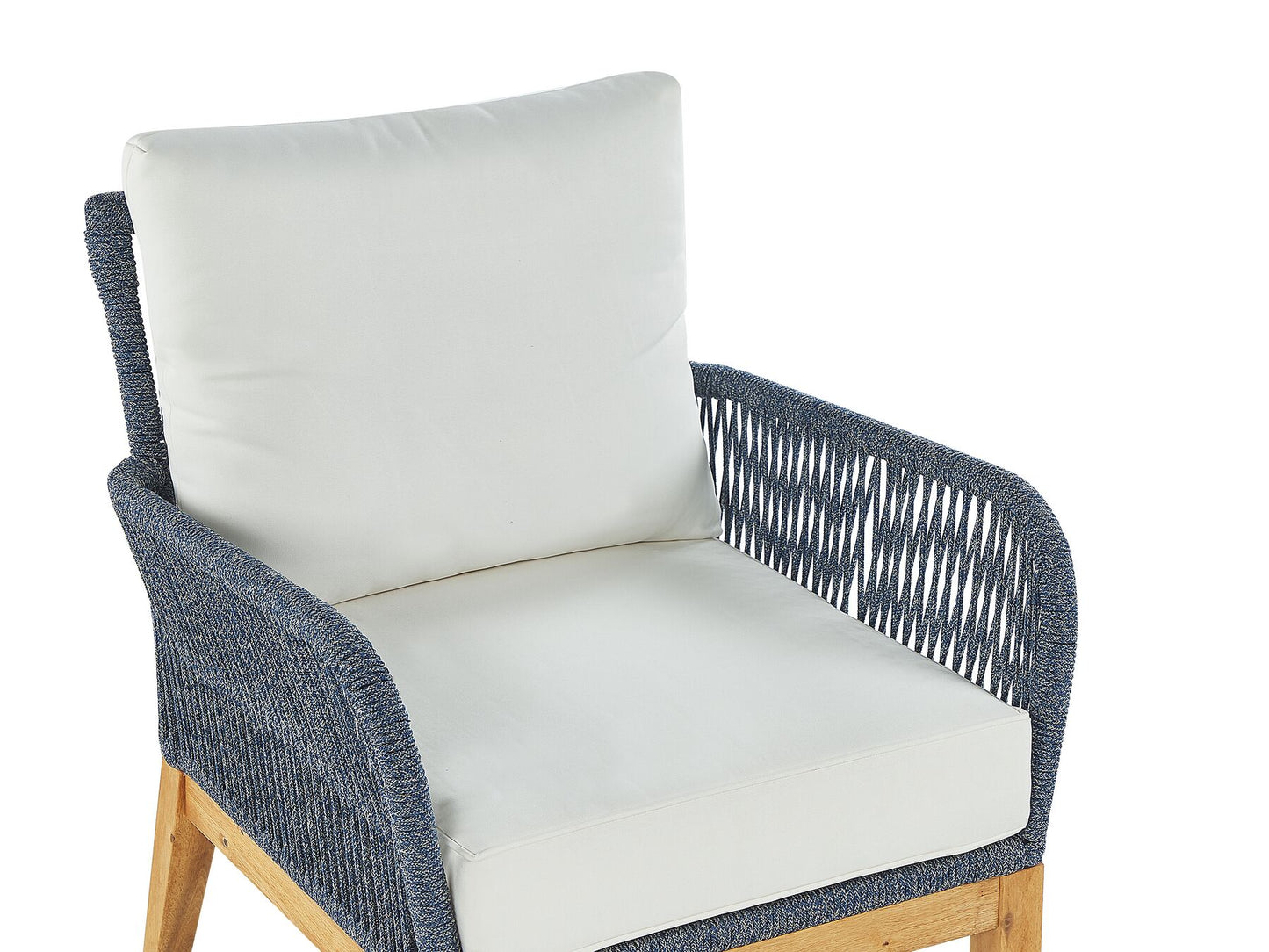 Garden Lounge Set with Table 4 Seater MERANO Acacia Wood Off-White