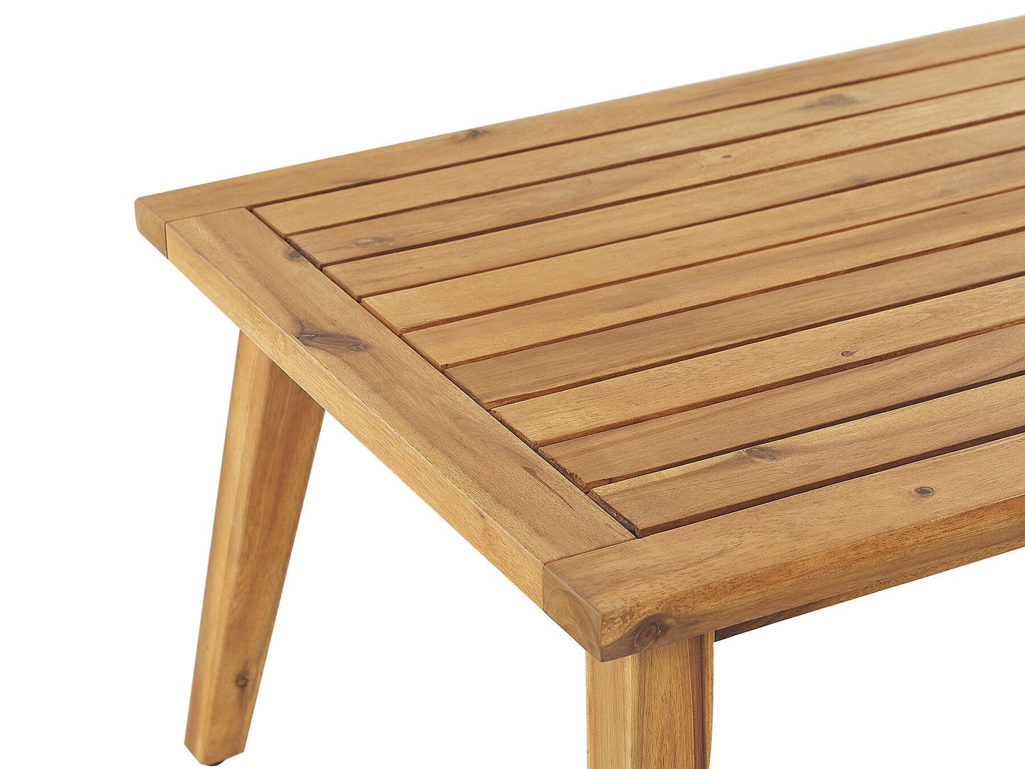 Garden Lounge Set with Table 4 Seater MERANO Acacia Wood Off-White