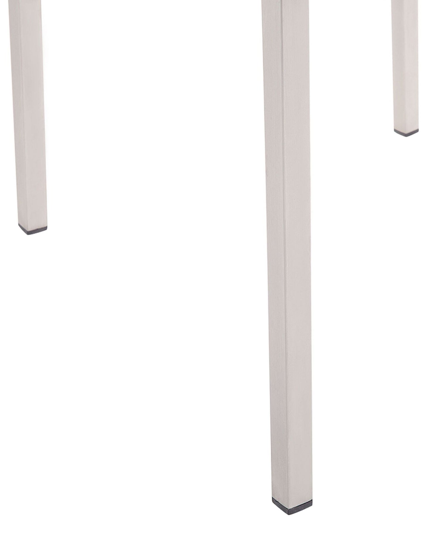 Set of 4 Garden Chairs GROSSETO Stainless Steel Black