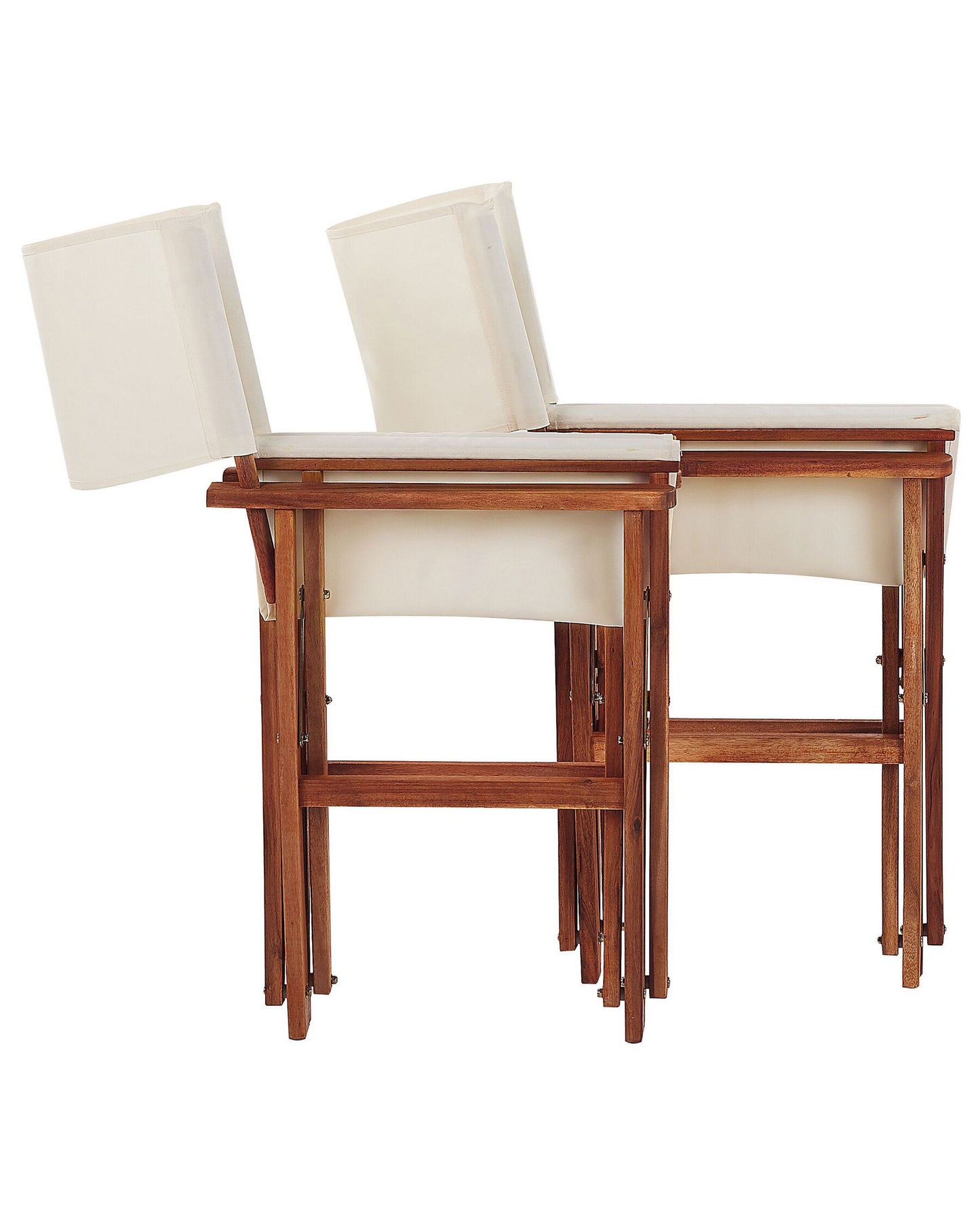 Set of 2 Garden Chairs CINE Acacia Wood Light Green