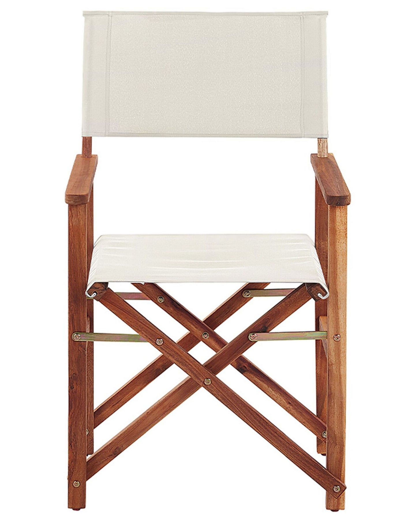 Set of 2 Garden Chairs CINE Acacia Wood Dark Green