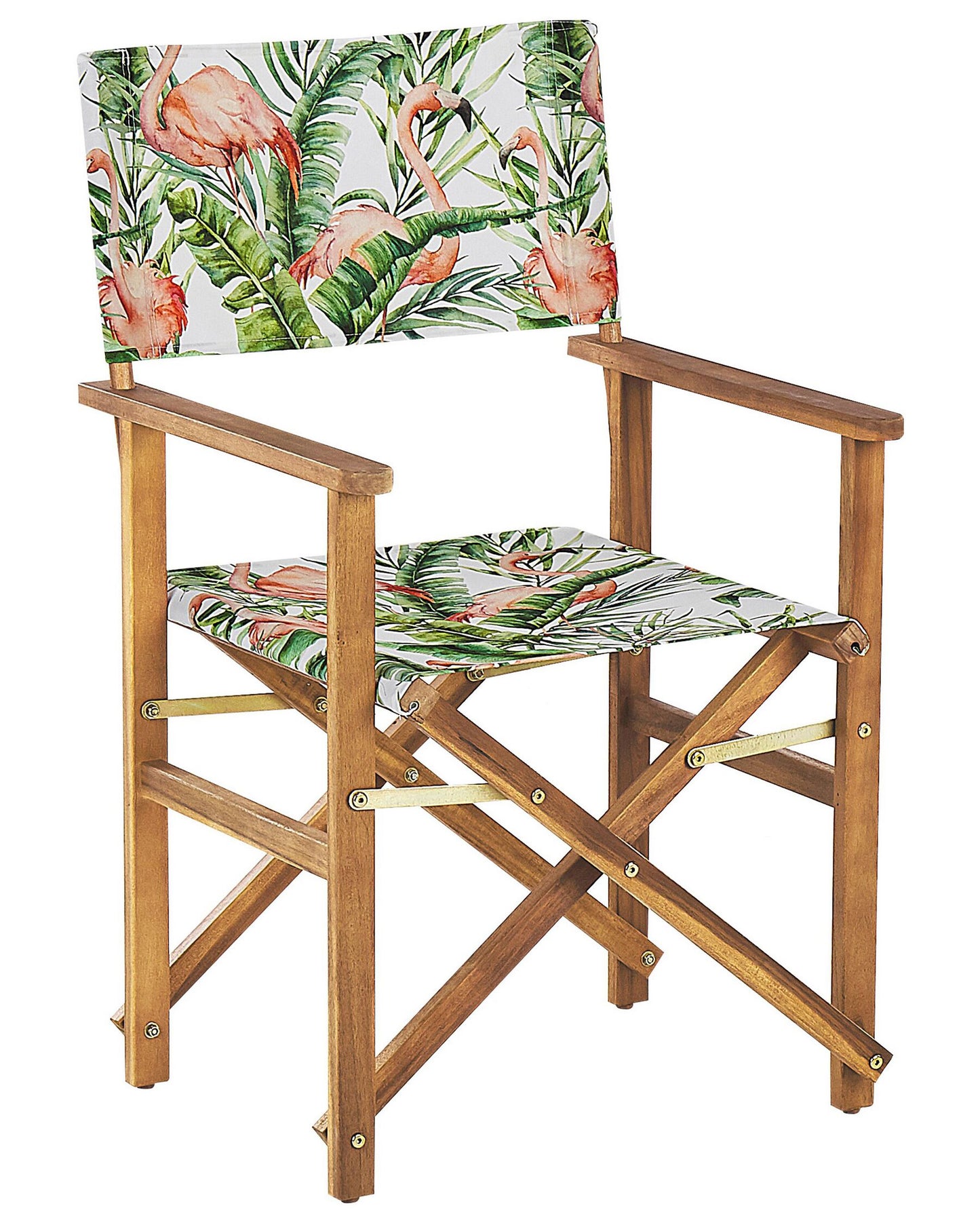 Set of 2 Garden Chairs CINE Acacia Wood Pink
