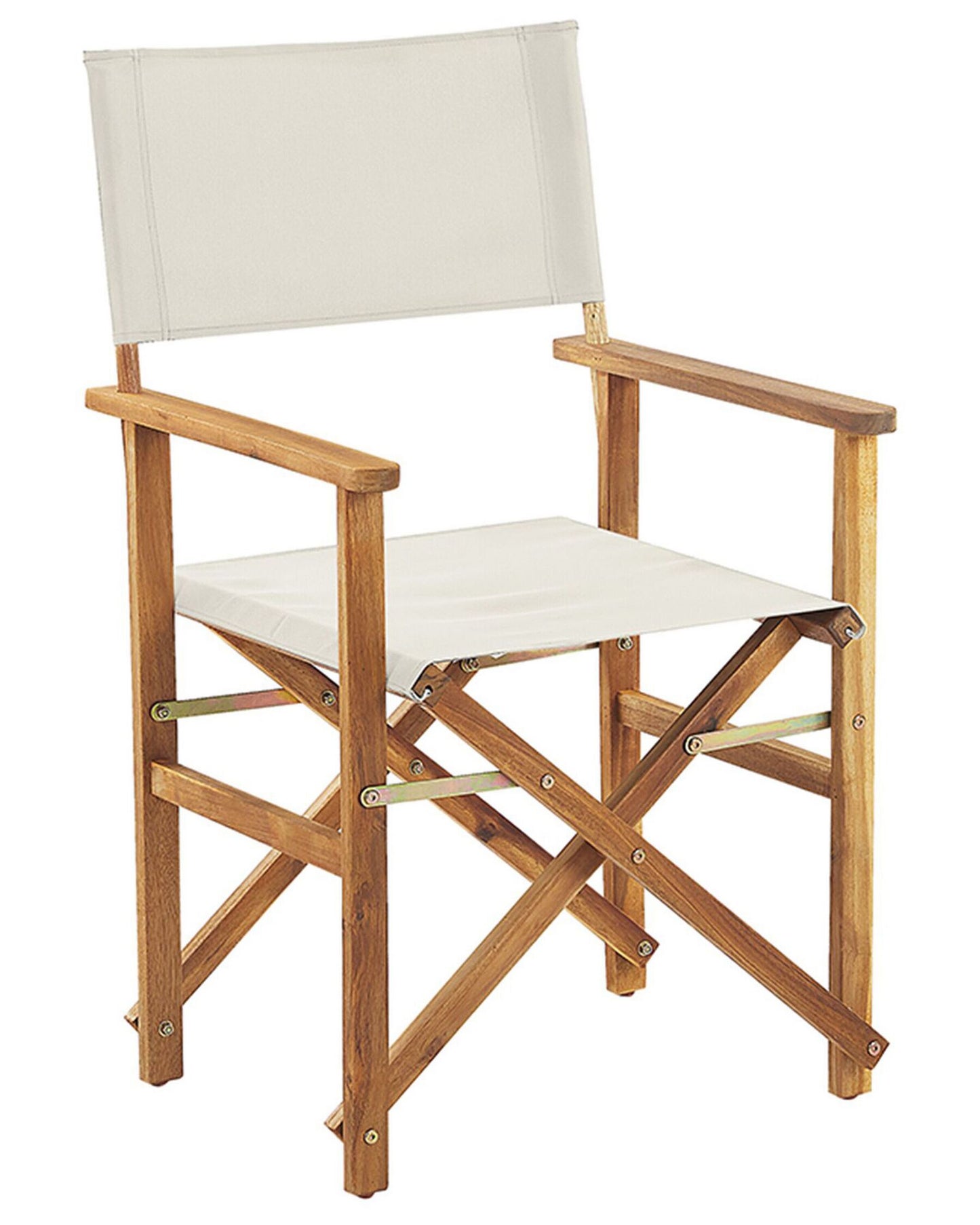 Set of 2 Garden Chairs CINE Acacia Wood White