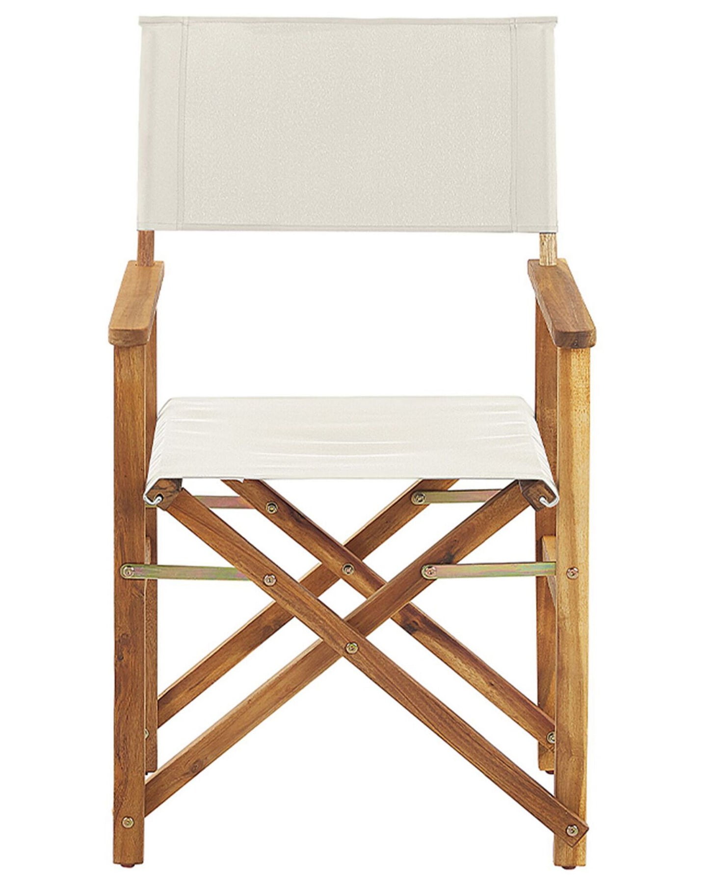 Set of 2 Garden Chairs CINE Acacia Wood White