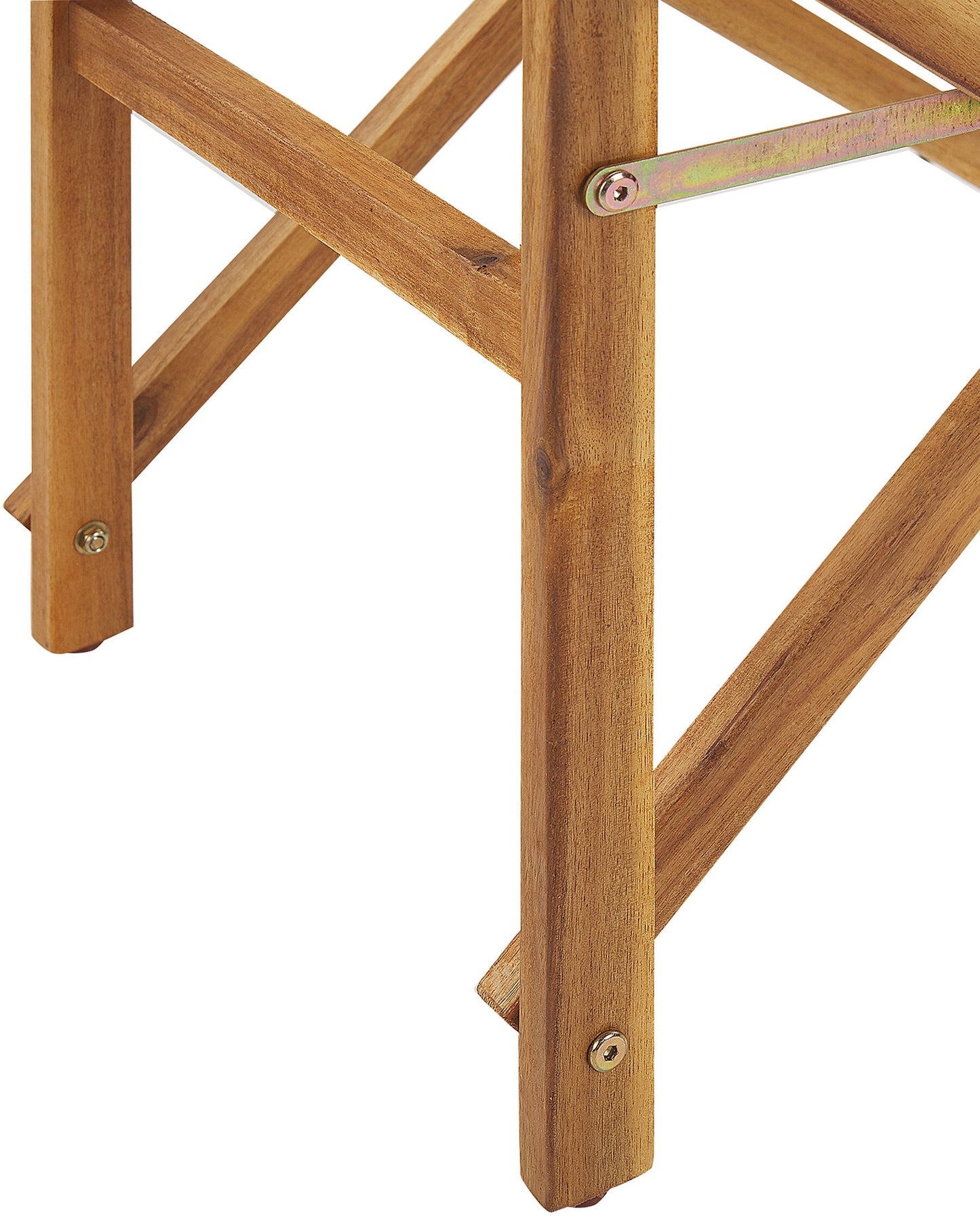 Set of 2 Garden Chairs CINE Acacia Wood White