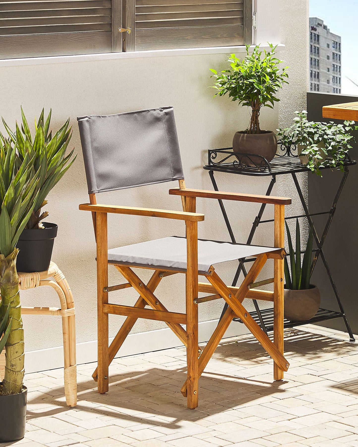 Set of 2 Garden Chairs CINE Acacia Wood Green