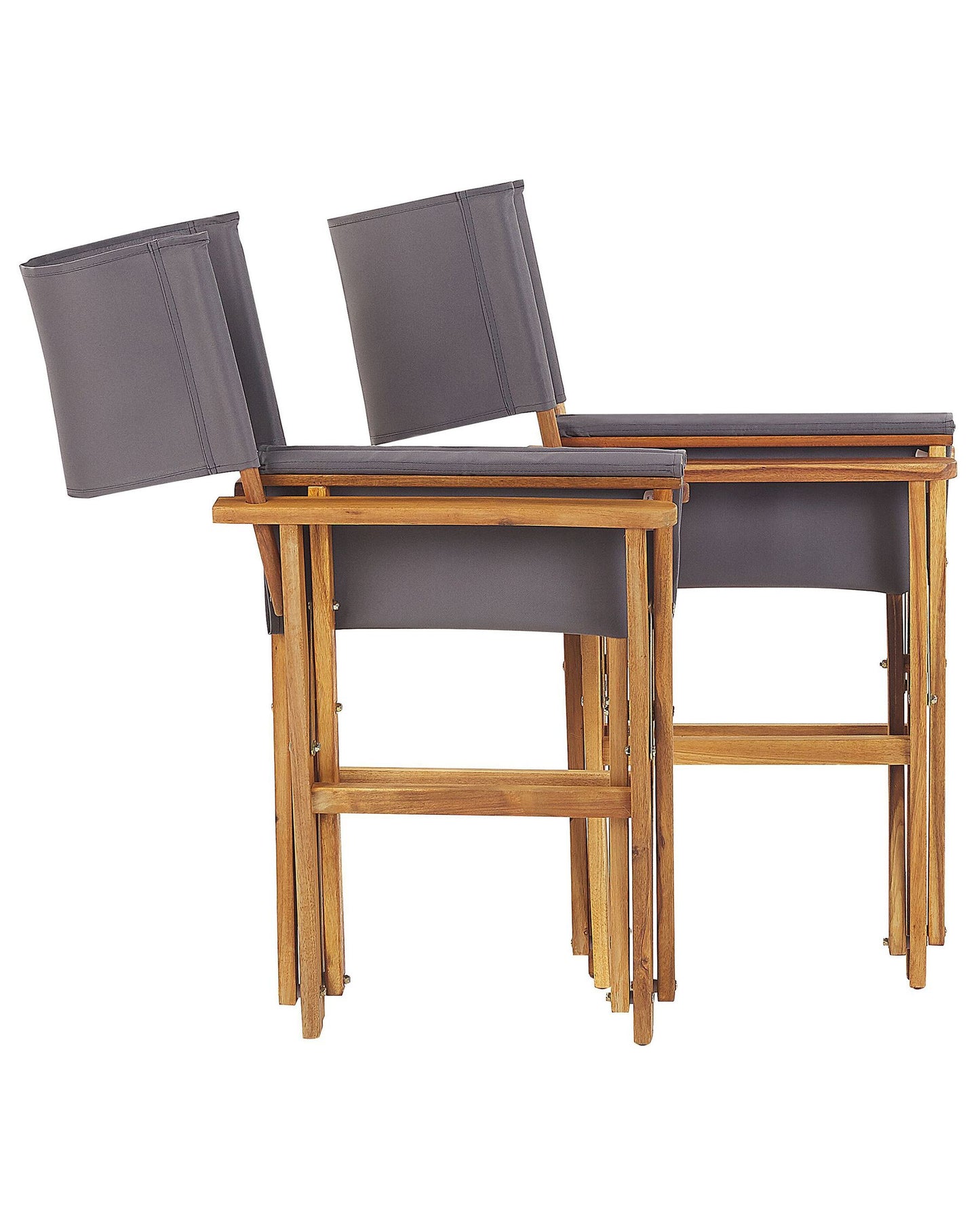 Set of 2 Garden Chairs CINE Acacia Wood Green