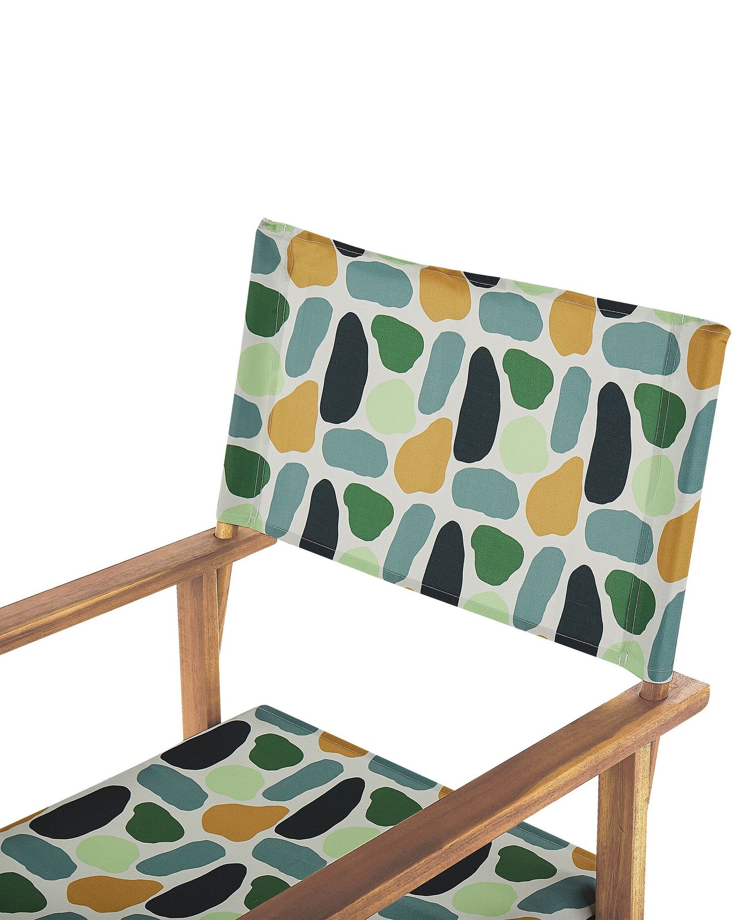 Set of 2 Garden Chairs CINE Acacia Wood Multicolour