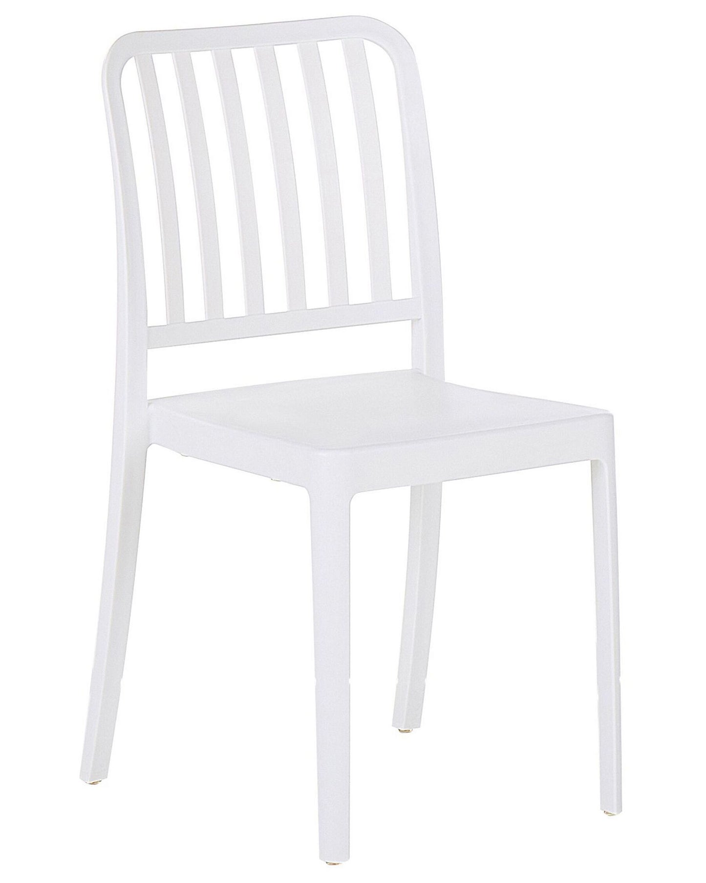 Set of 2 Garden Chairs SERSALE Synthetic Material White