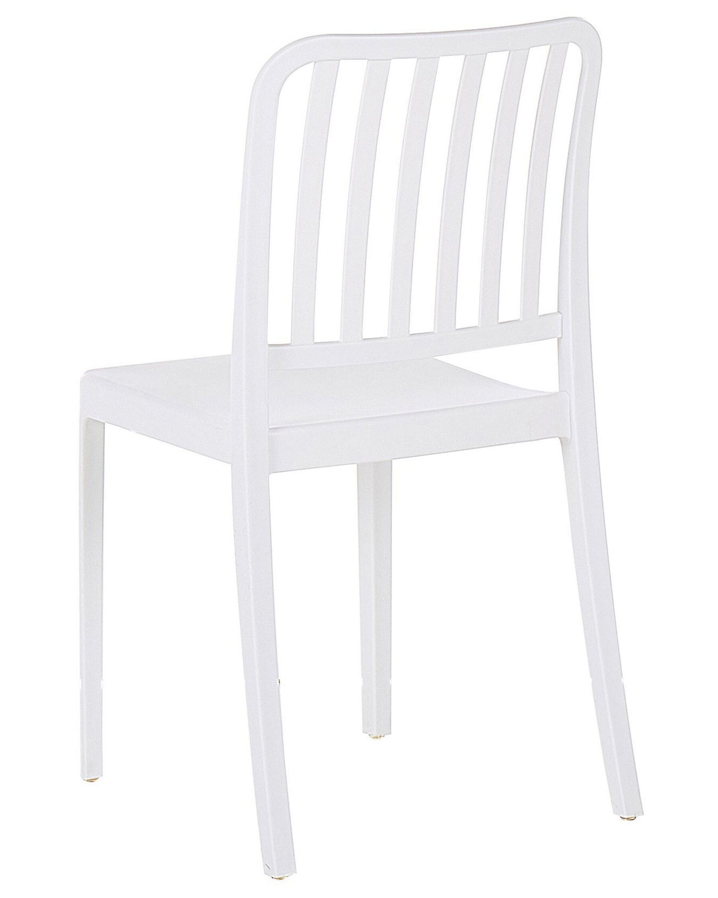 Set of 2 Garden Chairs SERSALE Synthetic Material White