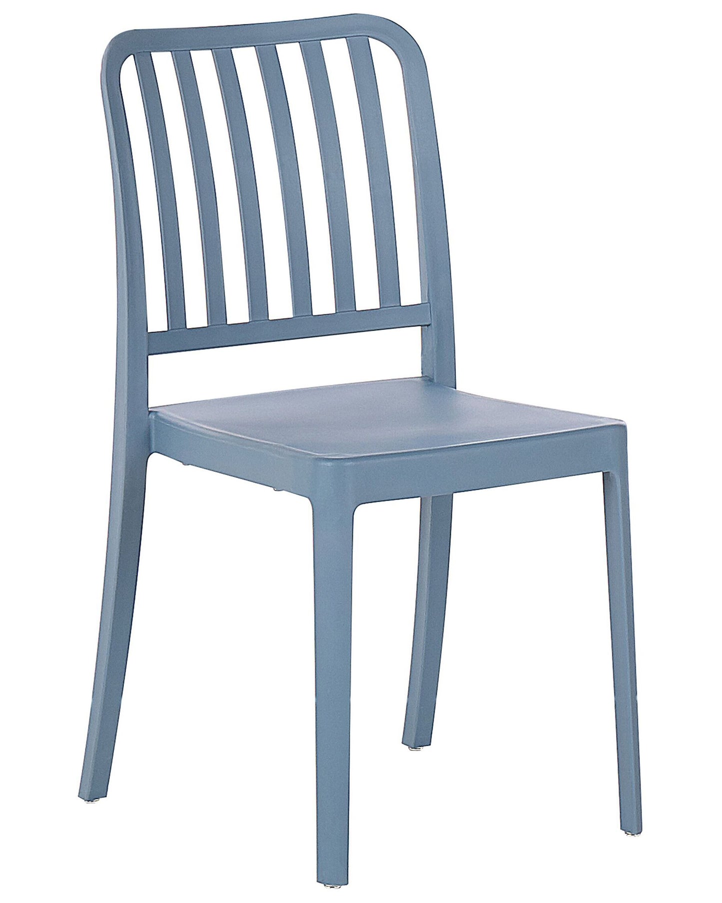 Set of 2 Garden Chairs SERSALE Synthetic Material Blue