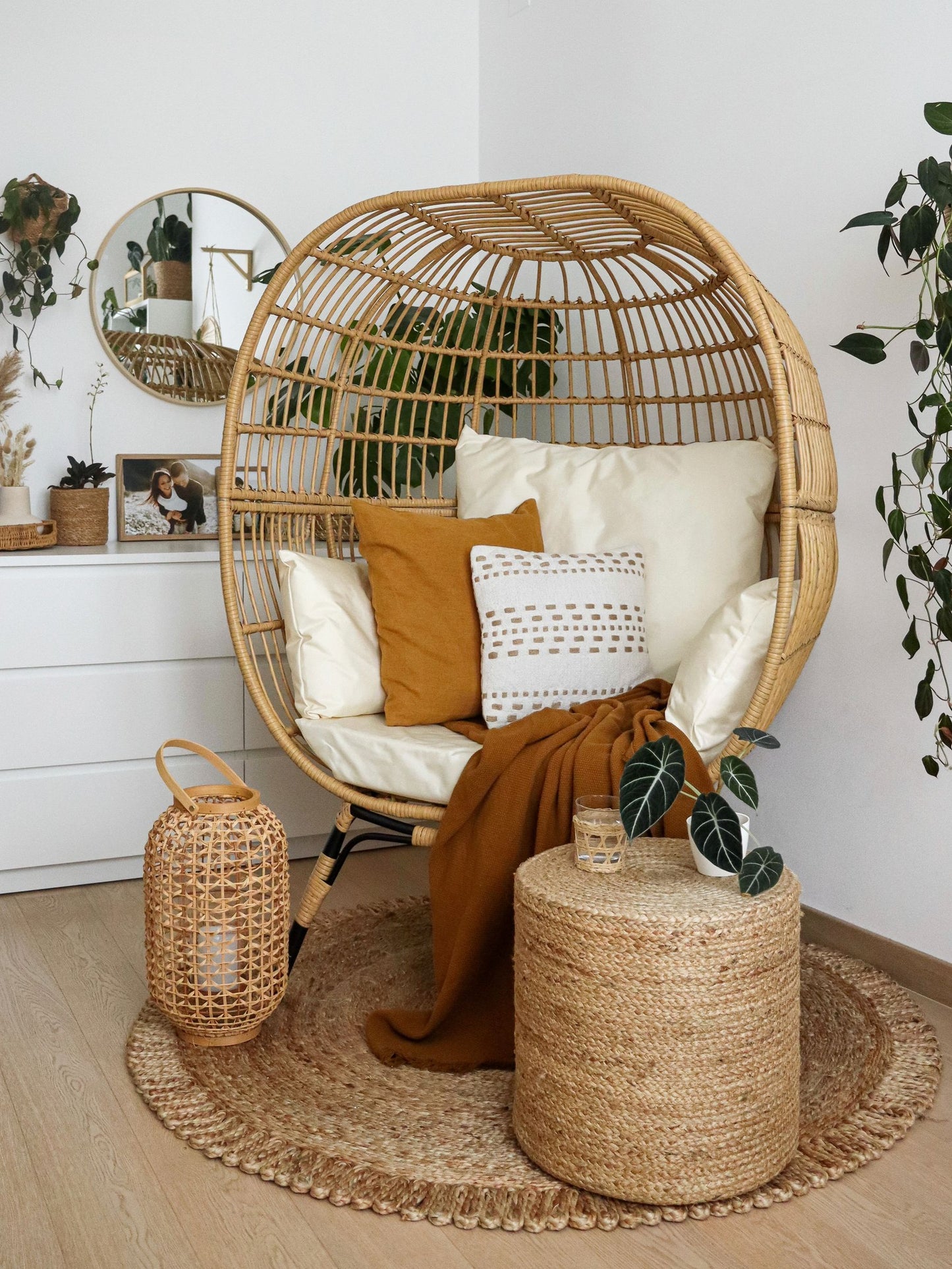Garden Chair VEROLI PE Rattan Beige