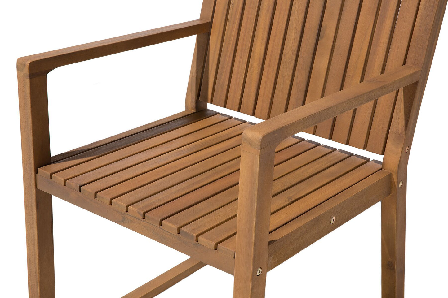 Garden Dining Set 6 Seater SASSARI Acacia Wood Brown