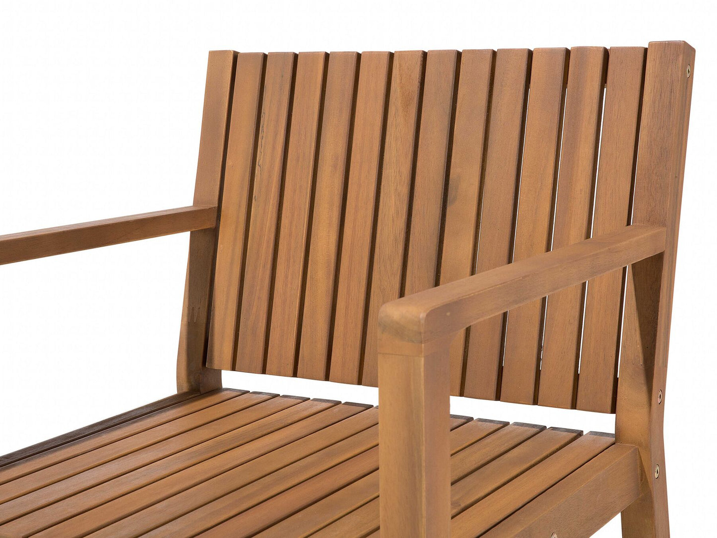 Garden Dining Set 6 Seater SASSARI Acacia Wood Brown