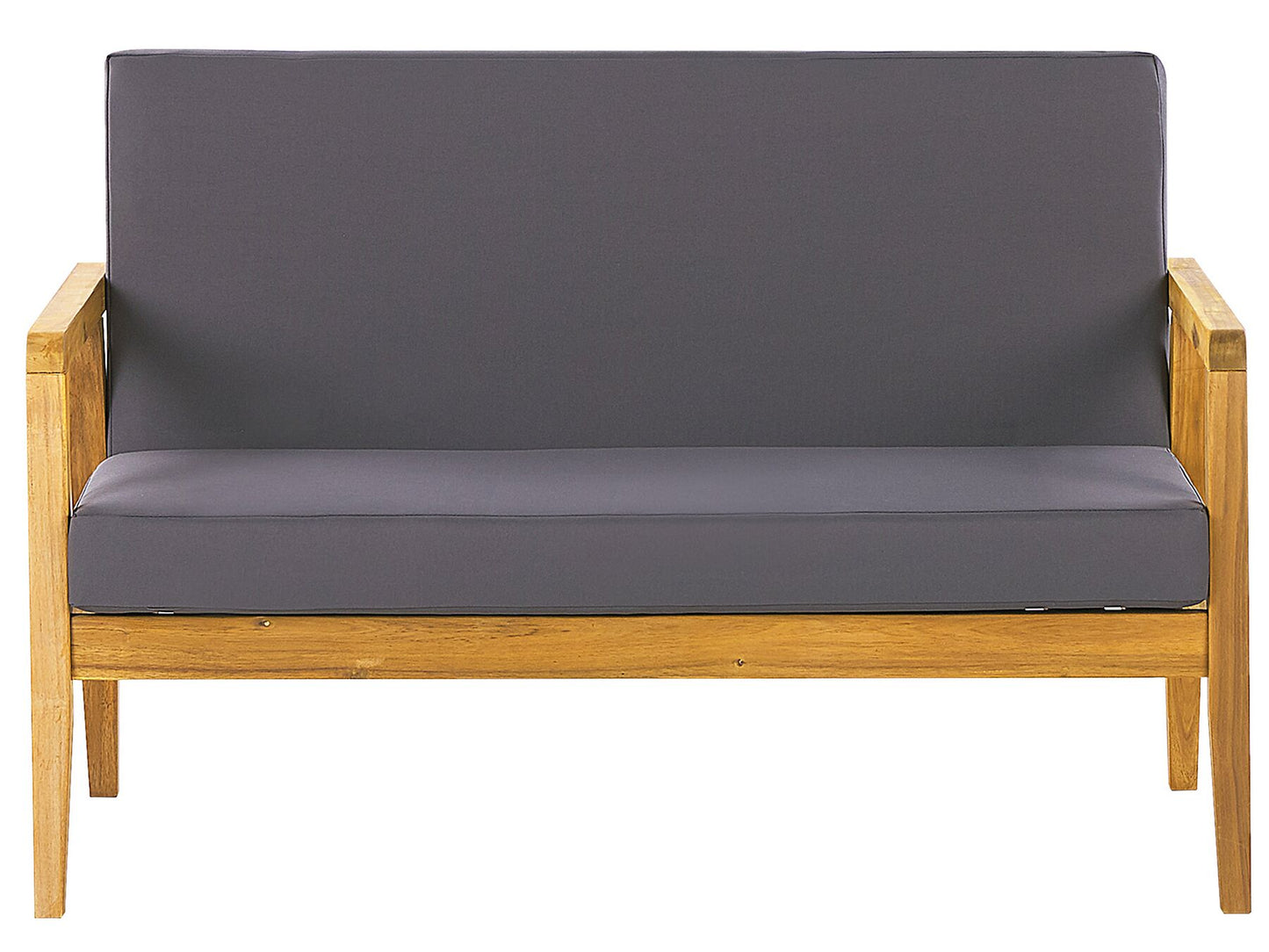 Garden Lounge Set with Table 4 Seater PALLANO Acacia Wood Dark Grey