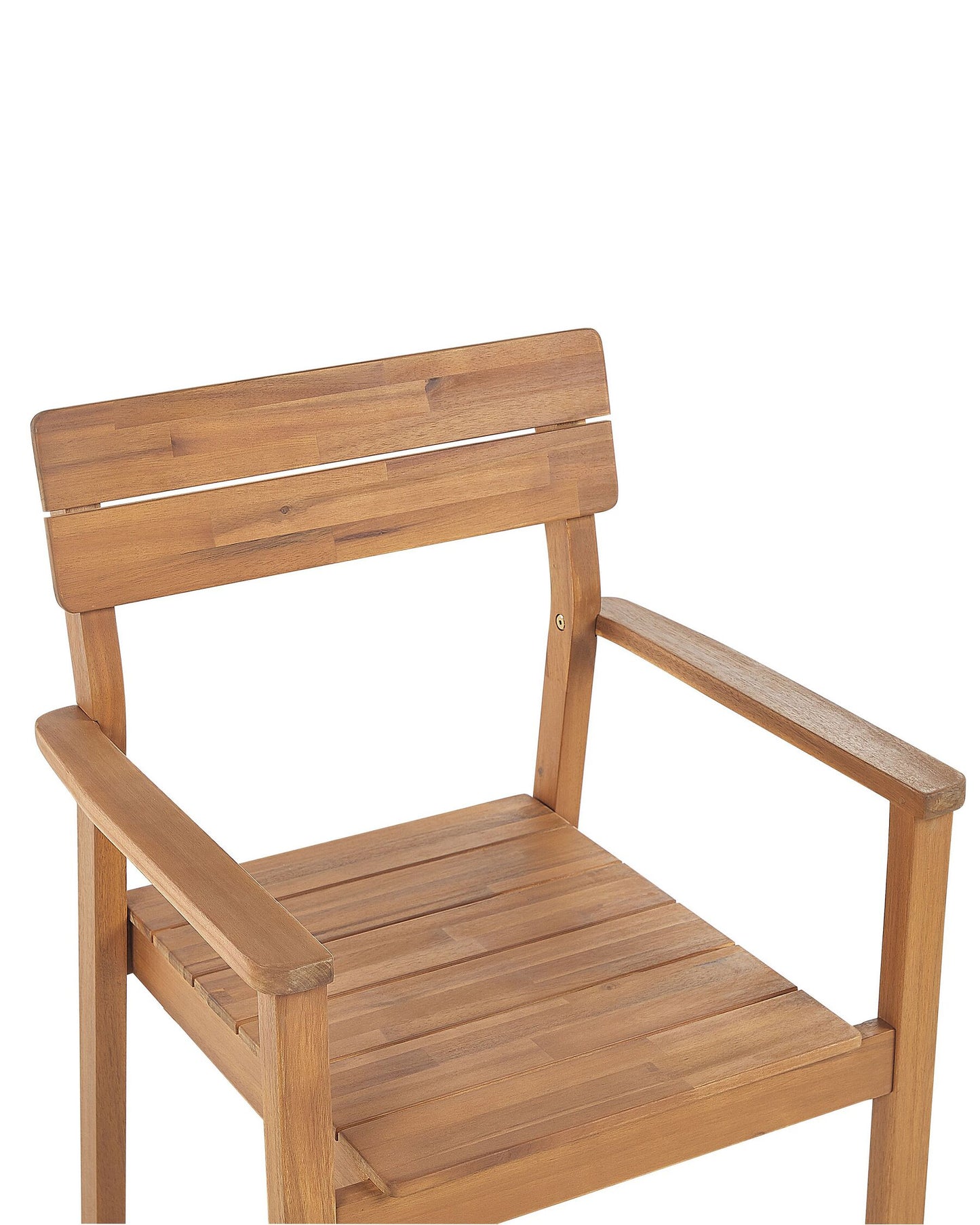 Set of 4 Garden Chairs FORNELLI Acacia Wood Brown