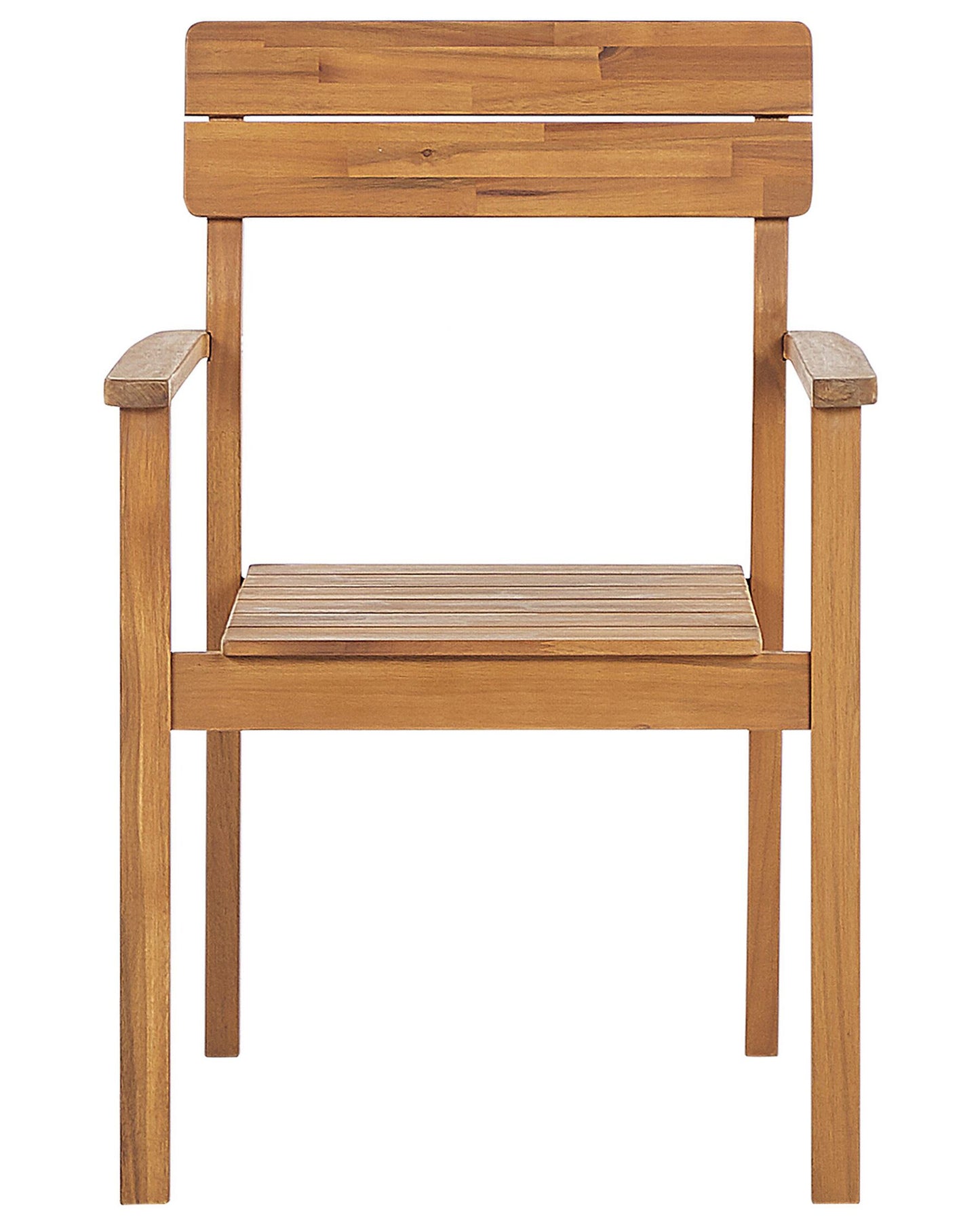 Set of 6 Garden Chairs FORNELLI Acacia Wood Brown