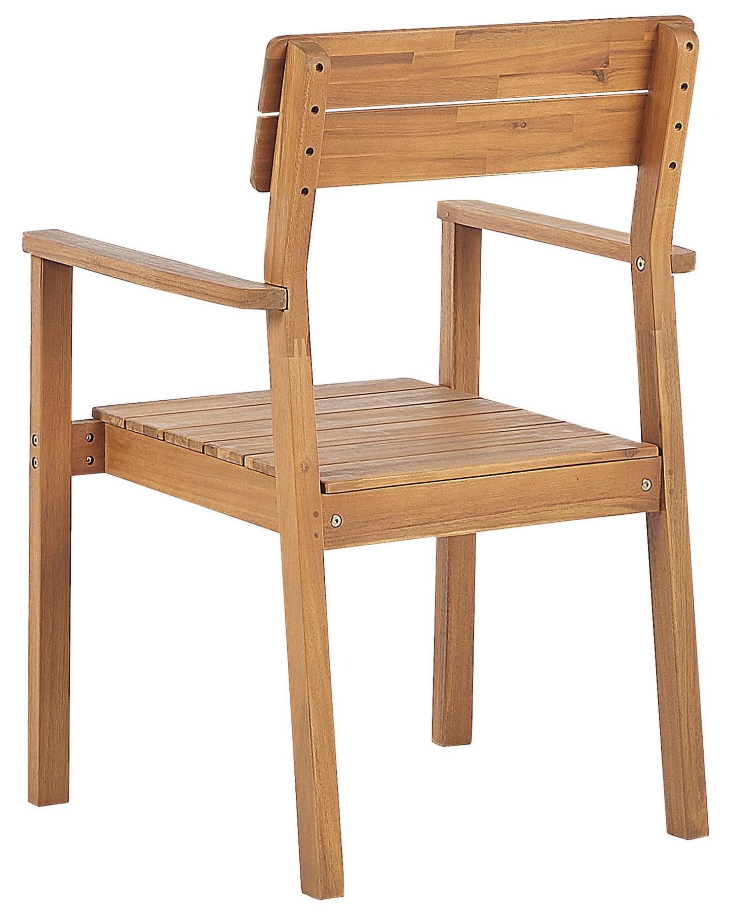 Set of 6 Garden Chairs FORNELLI Acacia Wood Brown