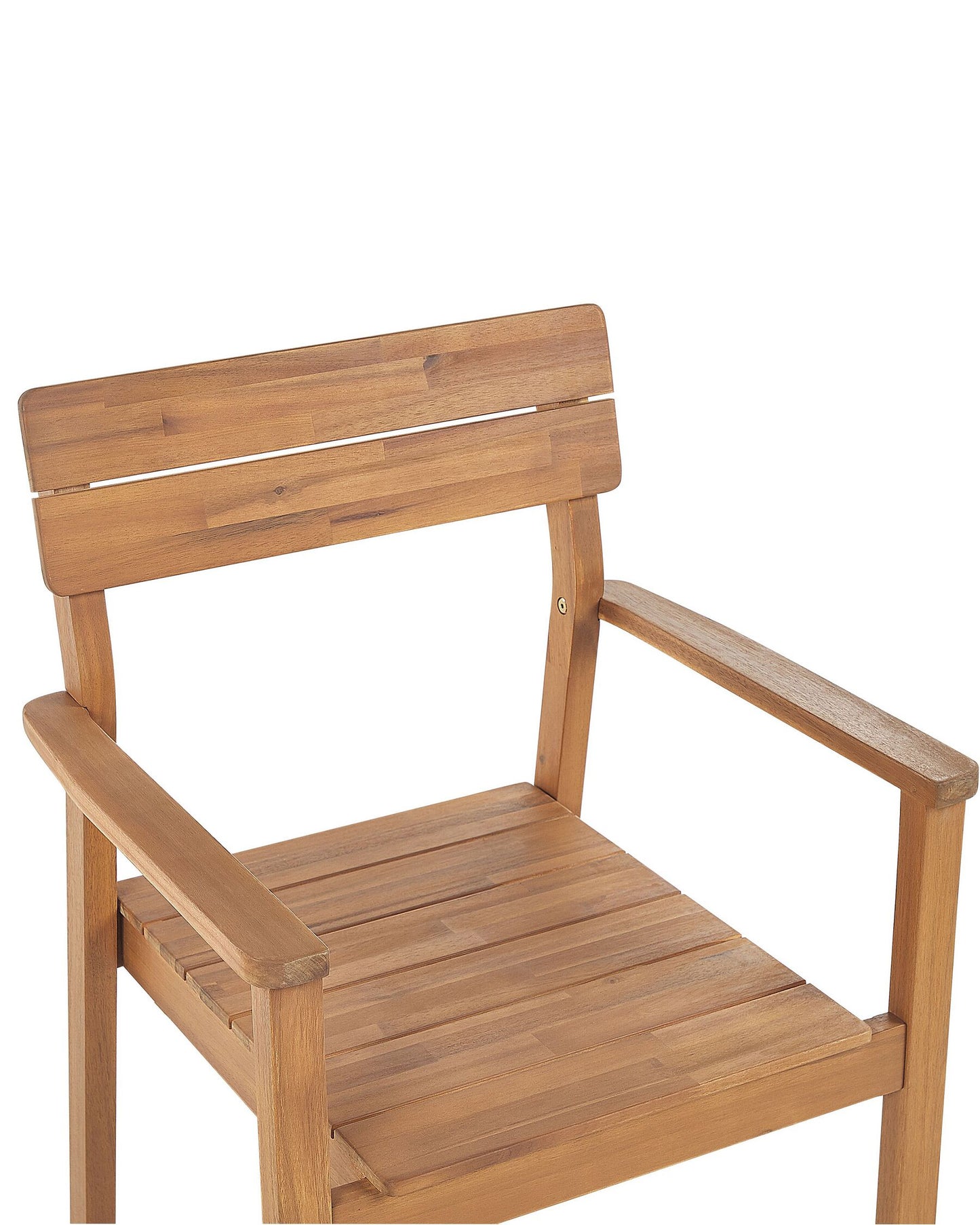 Set of 6 Garden Chairs FORNELLI Acacia Wood Brown