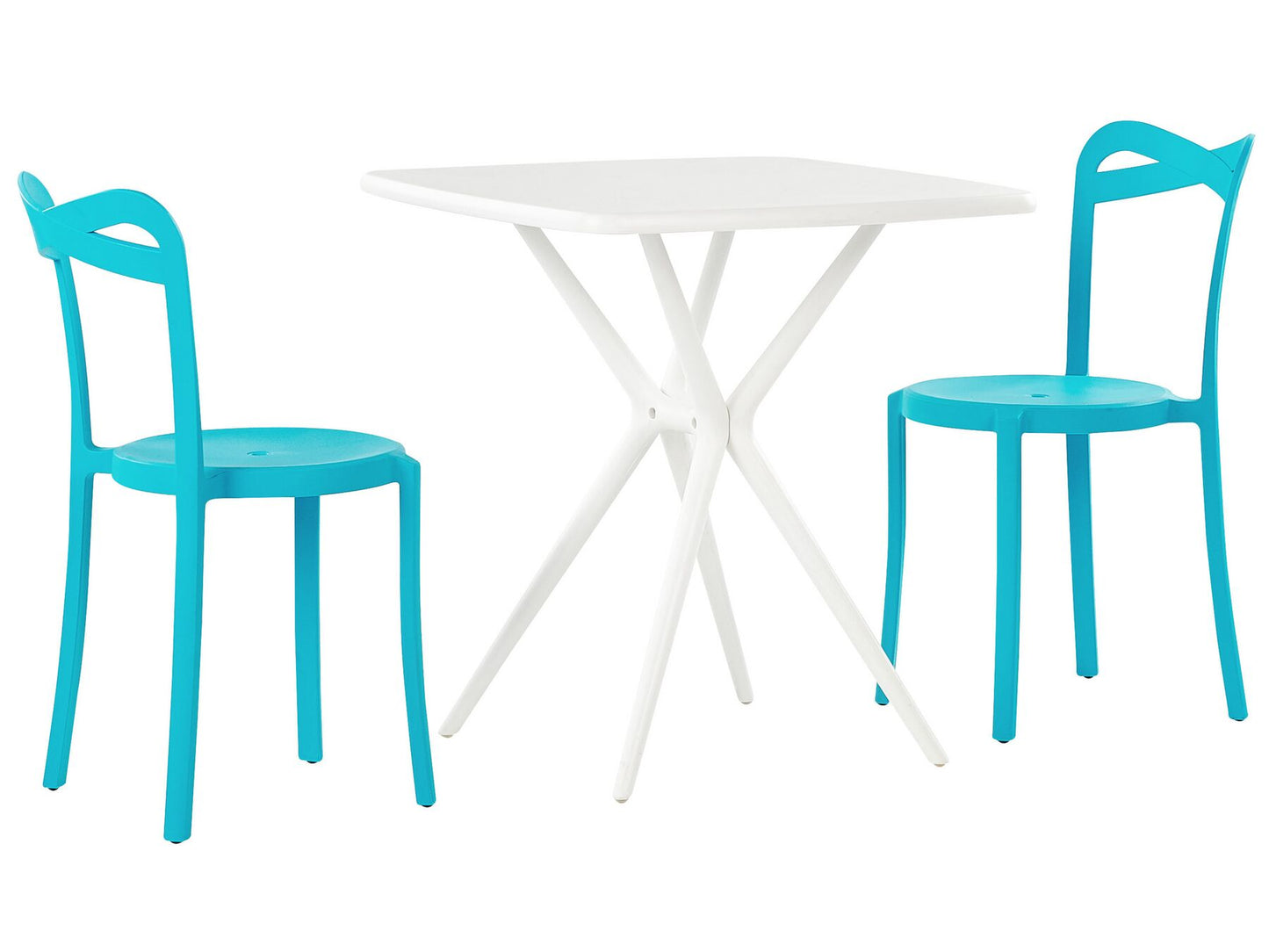 Set of 2 Garden Chairs CAMOGLI Turquoise