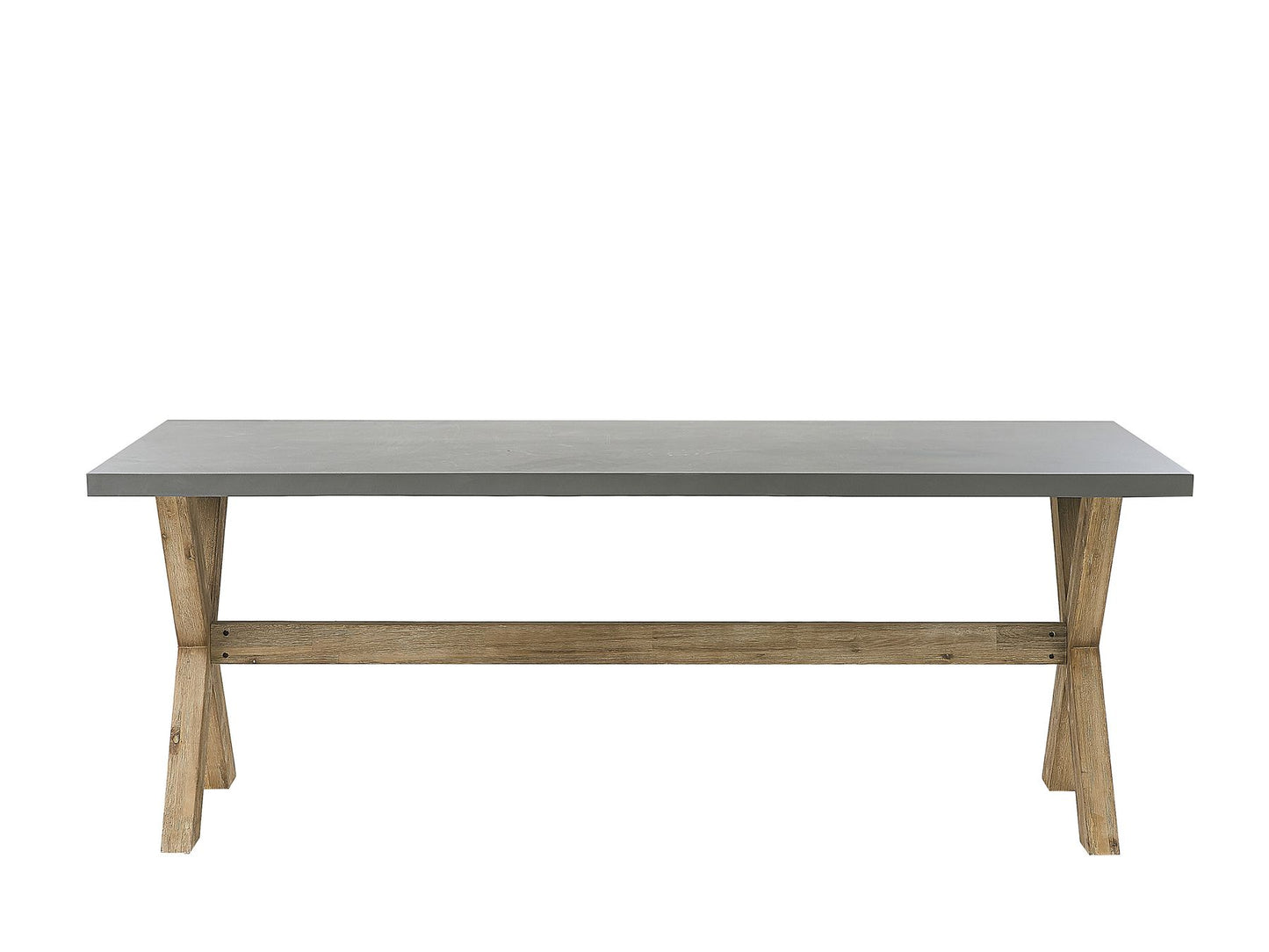 Garden Dining Set 6 Seater MAROS/OLBIA with Cushions Concrete Light Brown