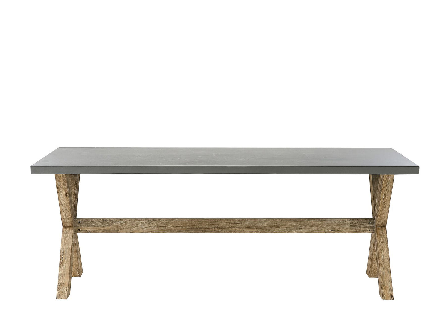 Garden Dining Set 4 Seater SUSUA/OLBIA with Cushions Concrete Light Brown