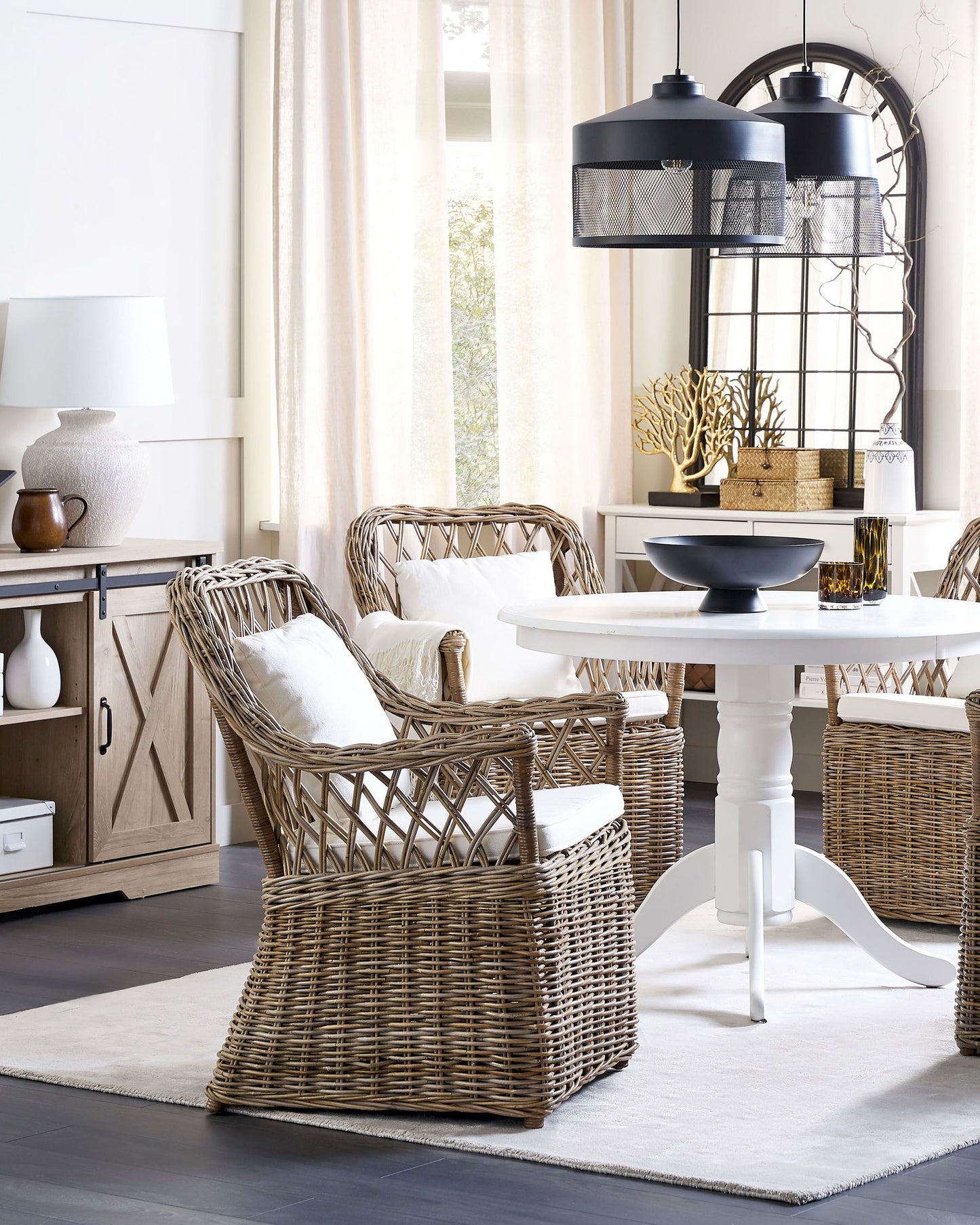 Garden Armchair MAROS Rattan Natural