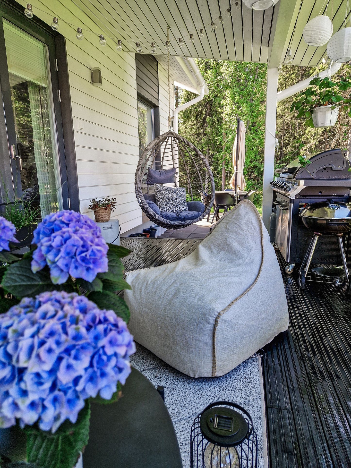 Hanging Chair TOLLO PE Rattan Grey