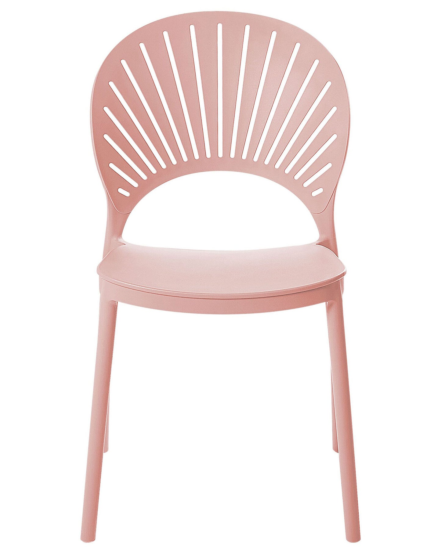 Set of 4 Garden Chairs OSTIA Pastel Pink