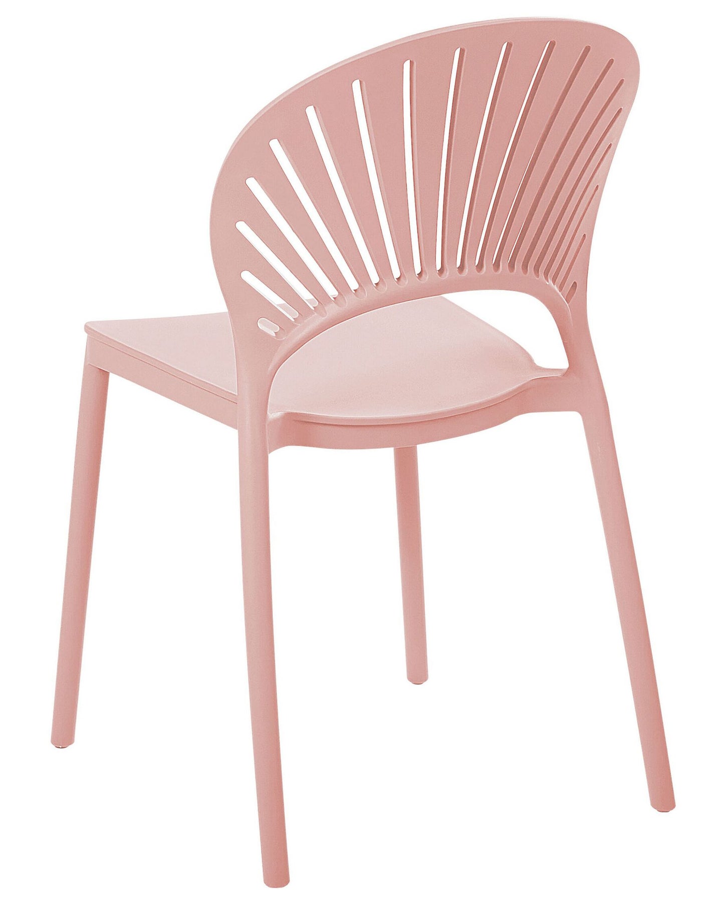 Set of 4 Garden Chairs OSTIA Pastel Pink