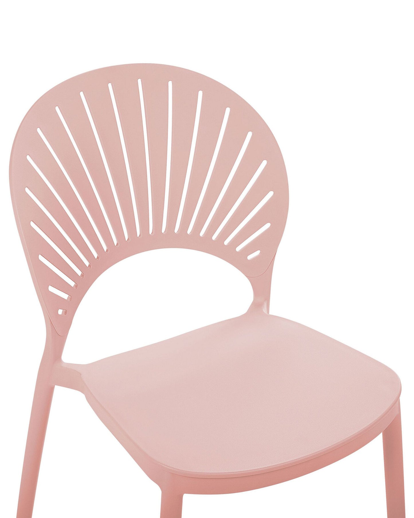 Set of 4 Garden Chairs OSTIA Pastel Pink