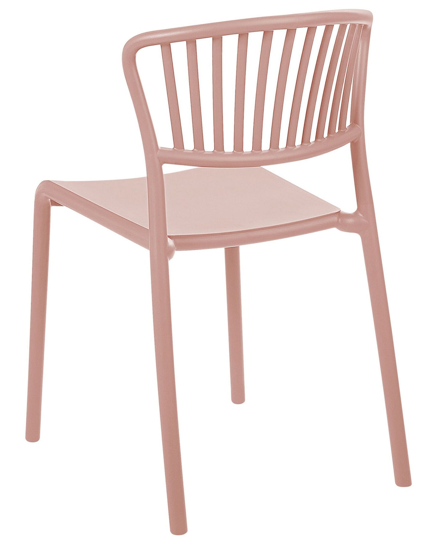 Set of 4 Garden Chairs GELA Pastel Pink
