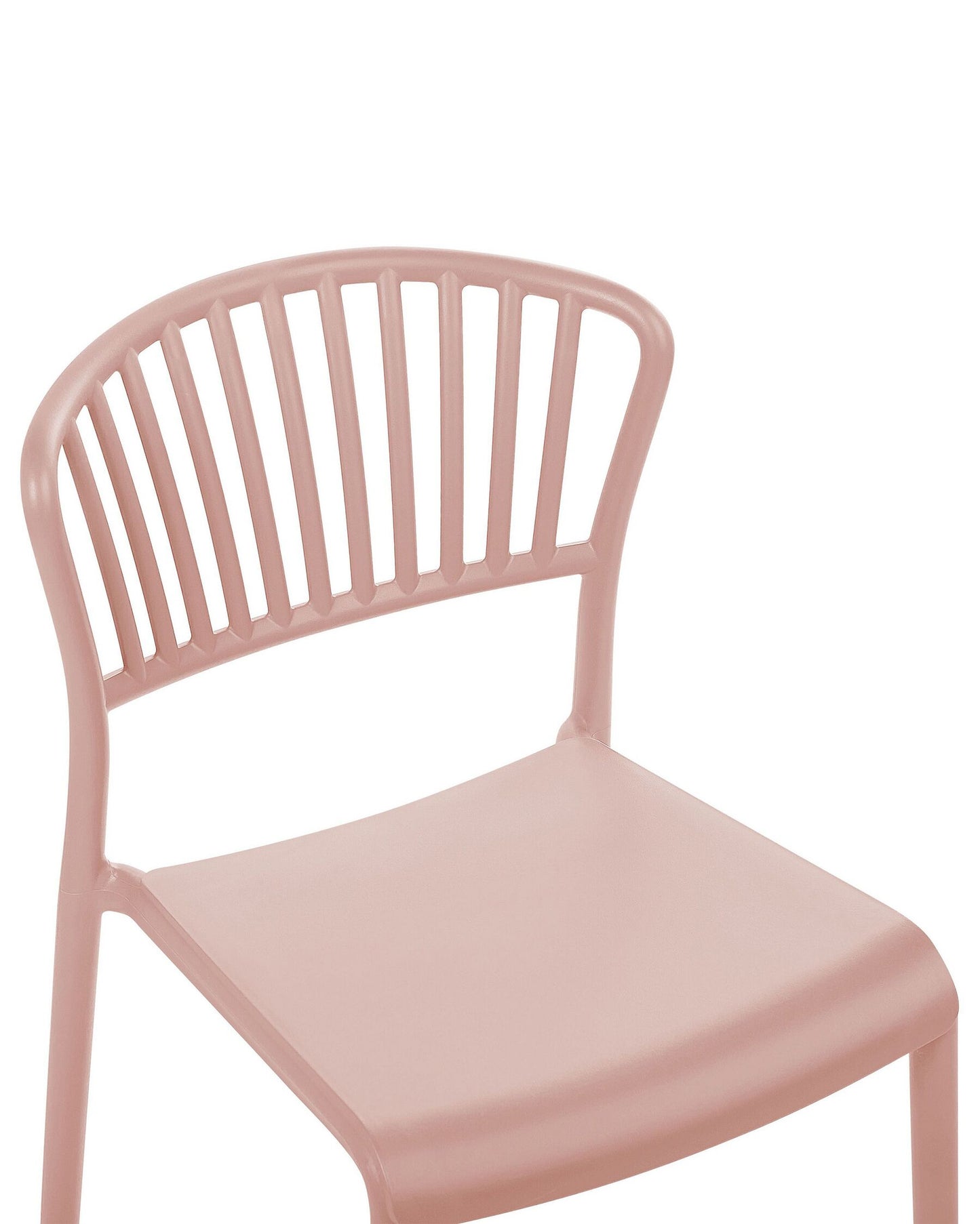 Set of 4 Garden Chairs GELA Pastel Pink