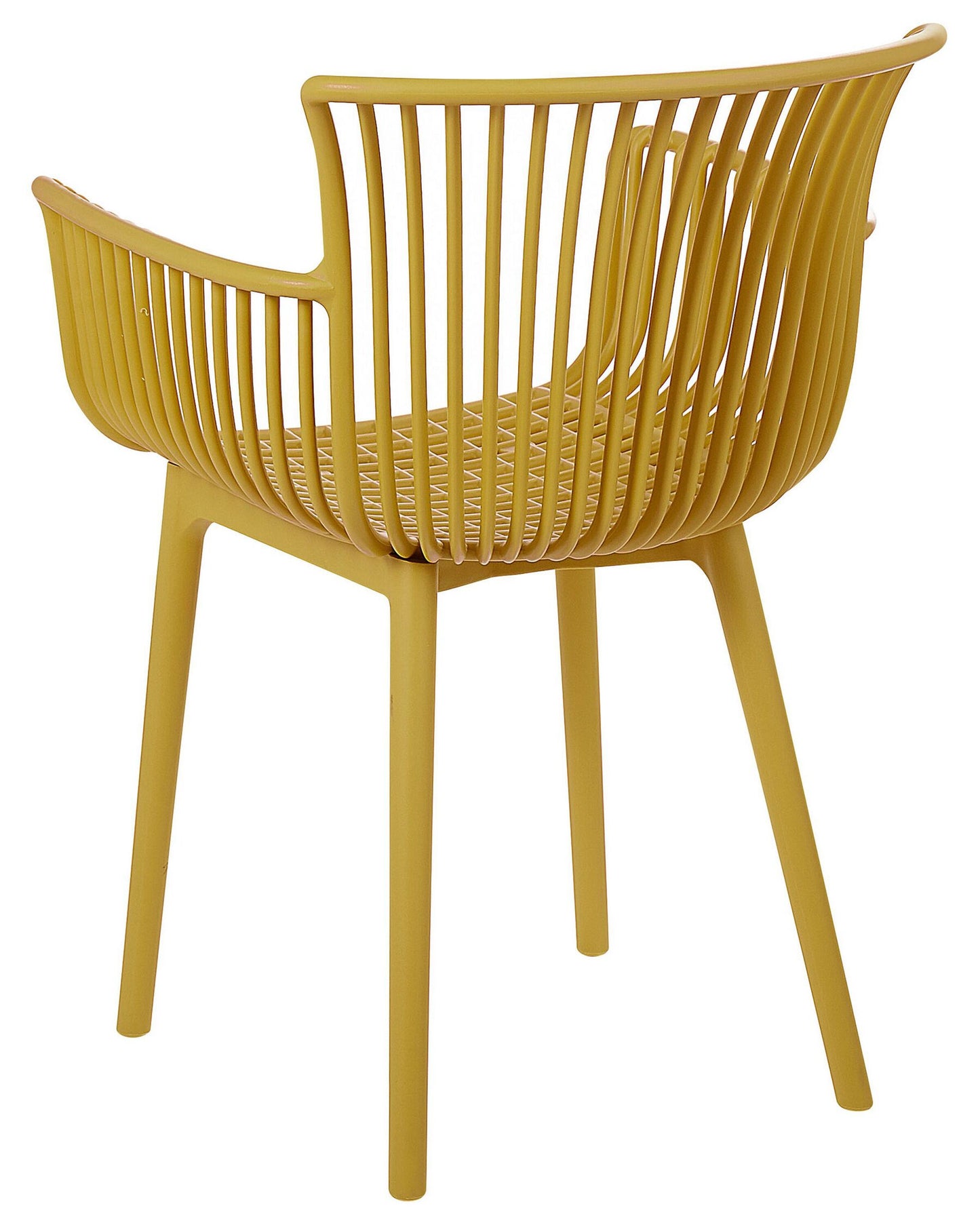 Set of 4 Garden Chairs PESARO Yellow
