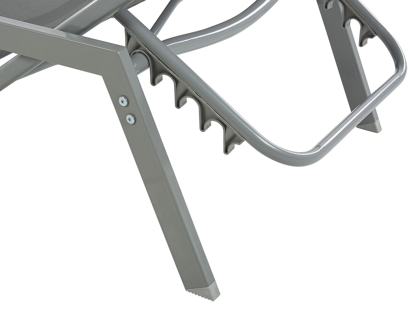 Steel Garden Sun Lounger Grey VERNAZZA
